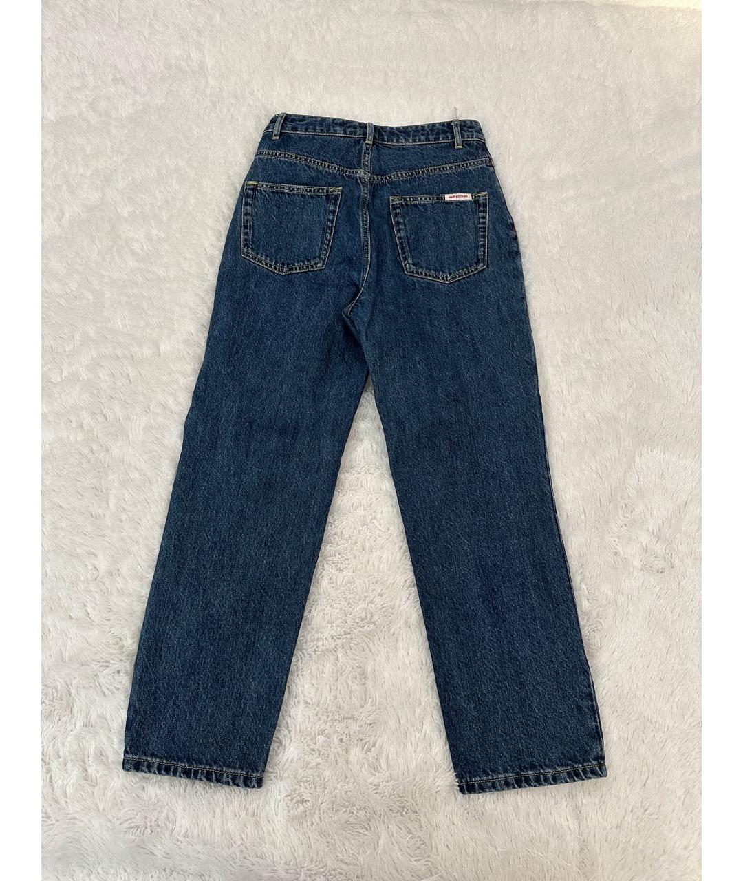 SELF-PORTRAIT Синие хлопковые джинсы слим, фото 3