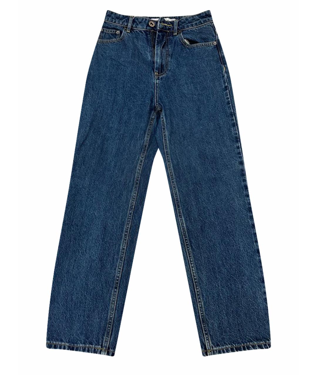 SELF-PORTRAIT Синие хлопковые джинсы слим, фото 1
