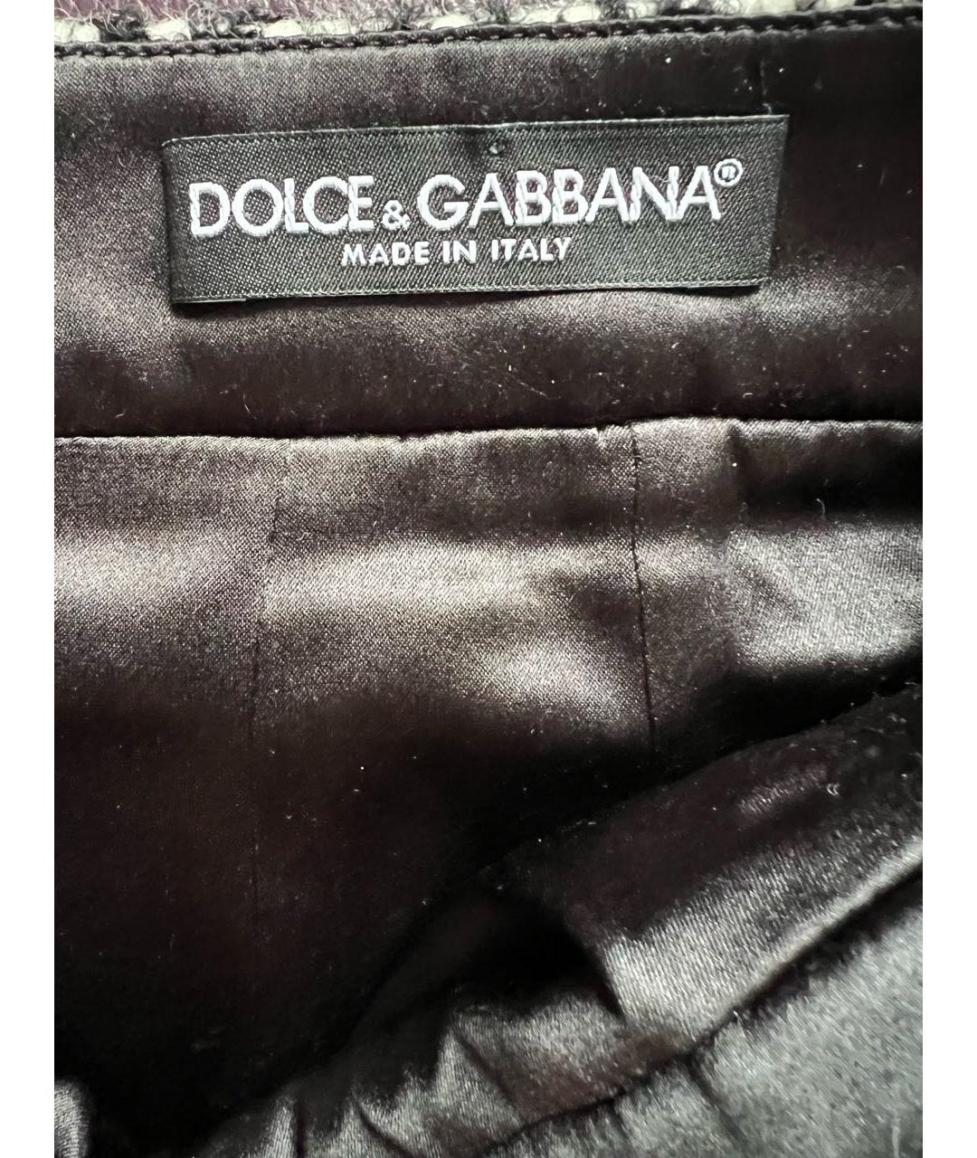 DOLCE&GABBANA Черная юбка мини, фото 4