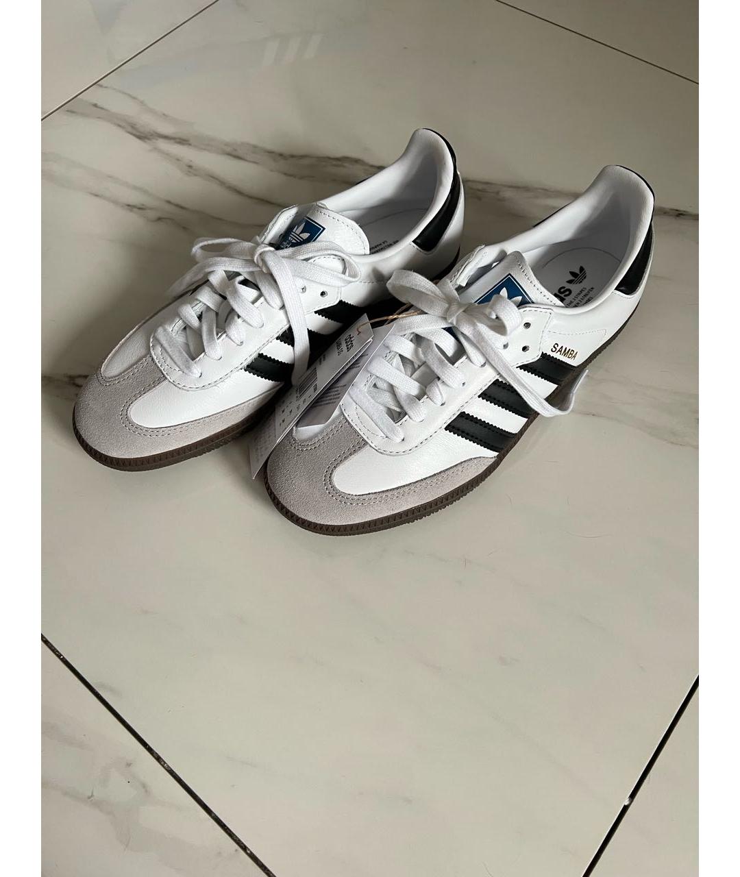 ADIDAS Белые кожаные эспадрильи, фото 2