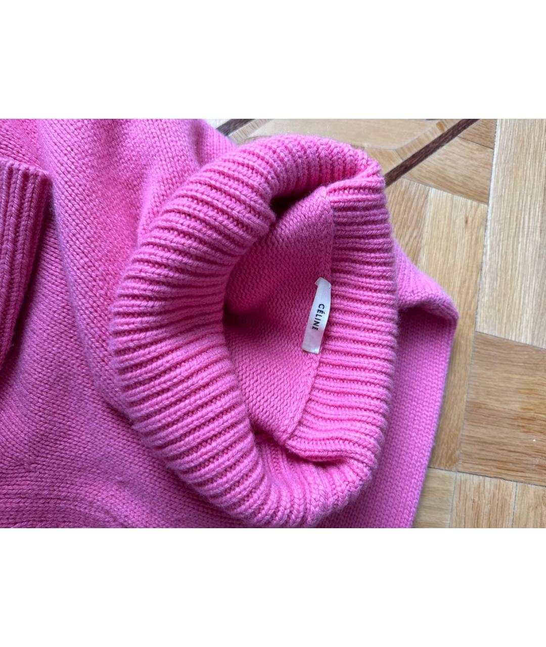 CELINE PRE-OWNED Розовый кашемировый джемпер / свитер, фото 3