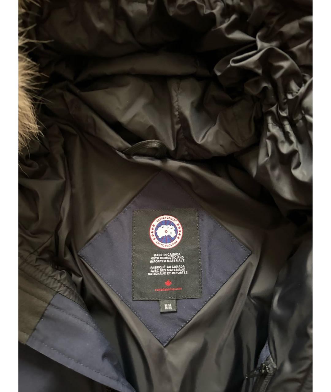 CANADA GOOSE Темно-синяя полиамидовая куртка, фото 4