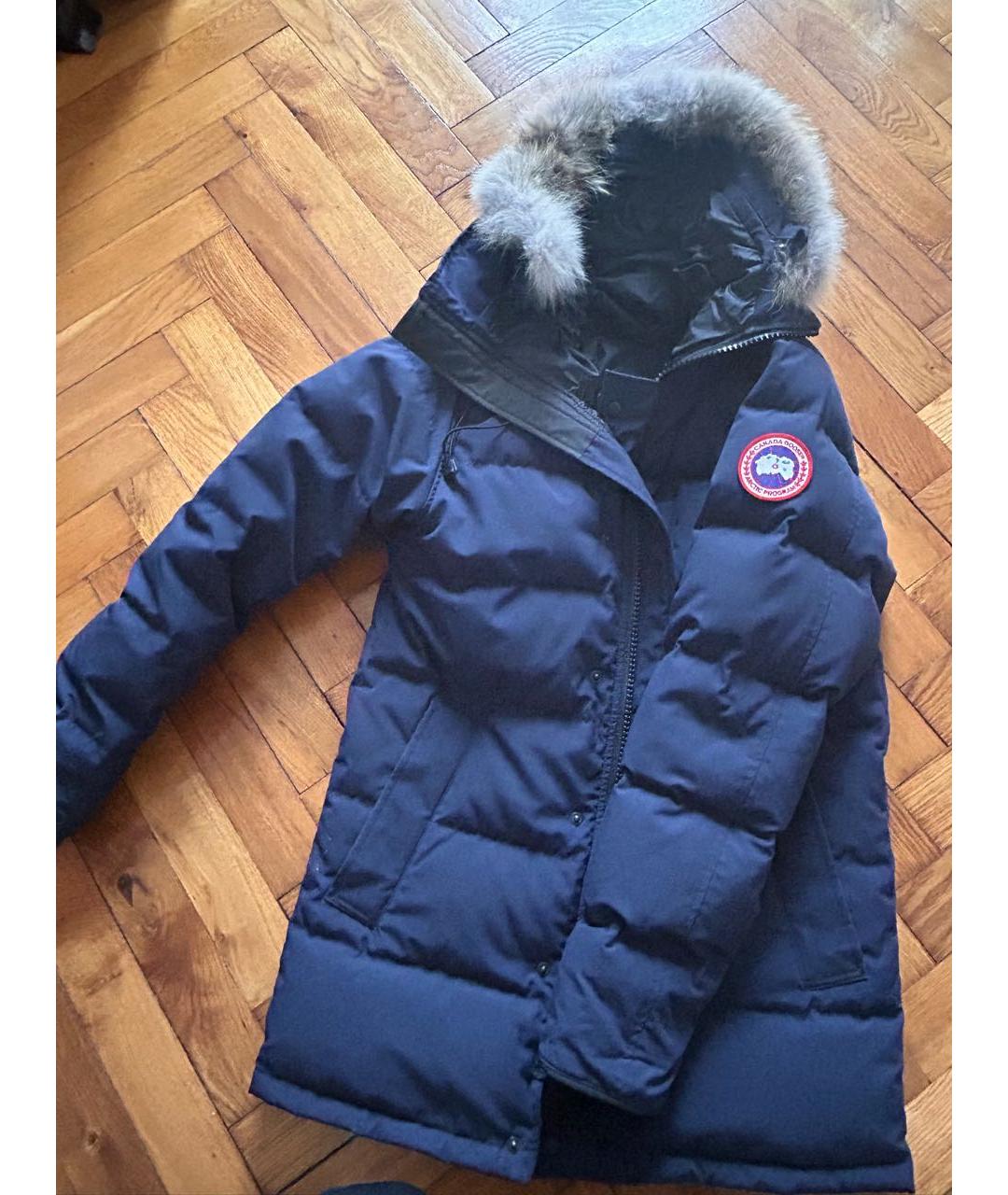 CANADA GOOSE Темно-синяя полиамидовая куртка, фото 3