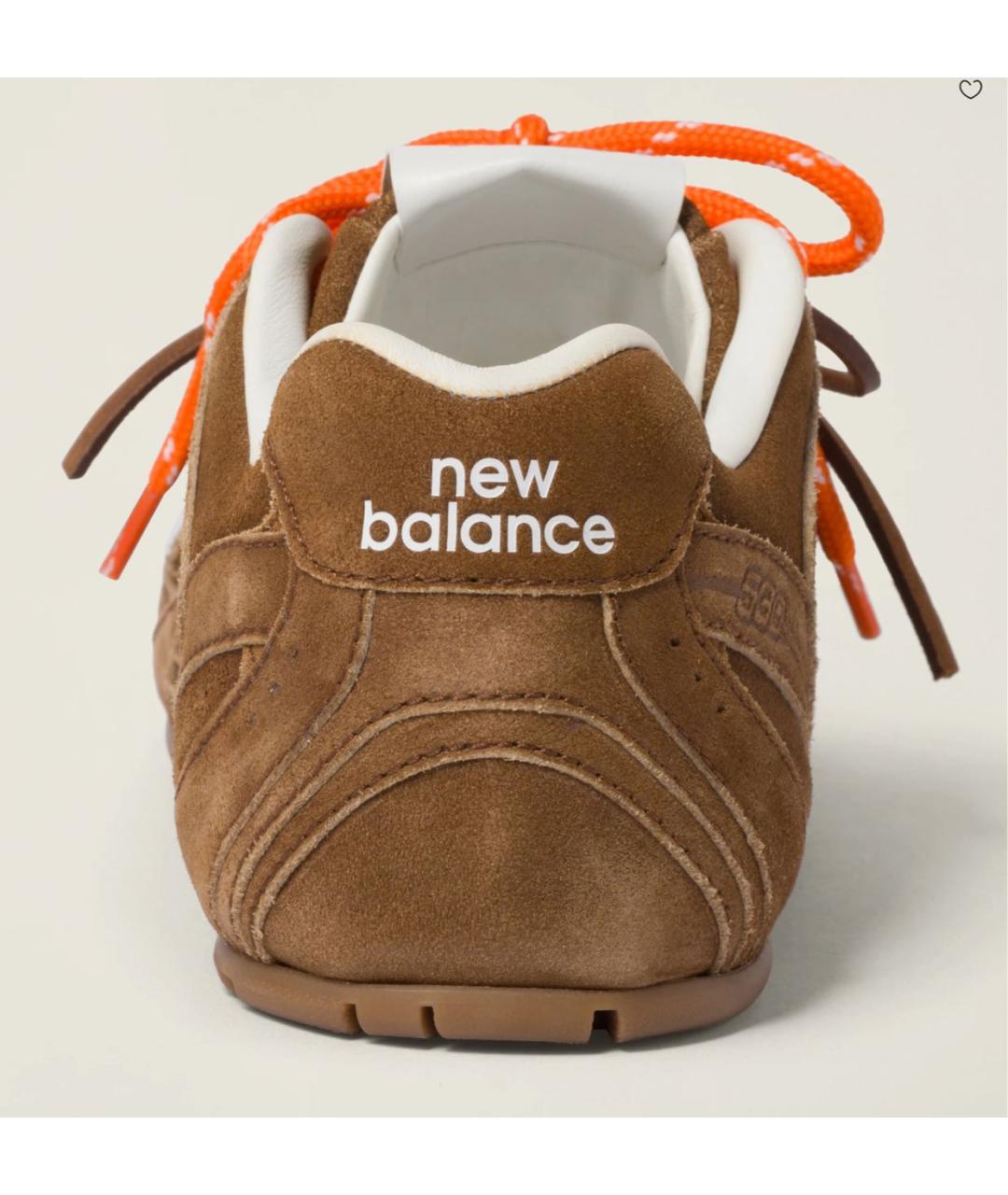 NEW BALANCE Коричневые замшевые кеды, фото 2