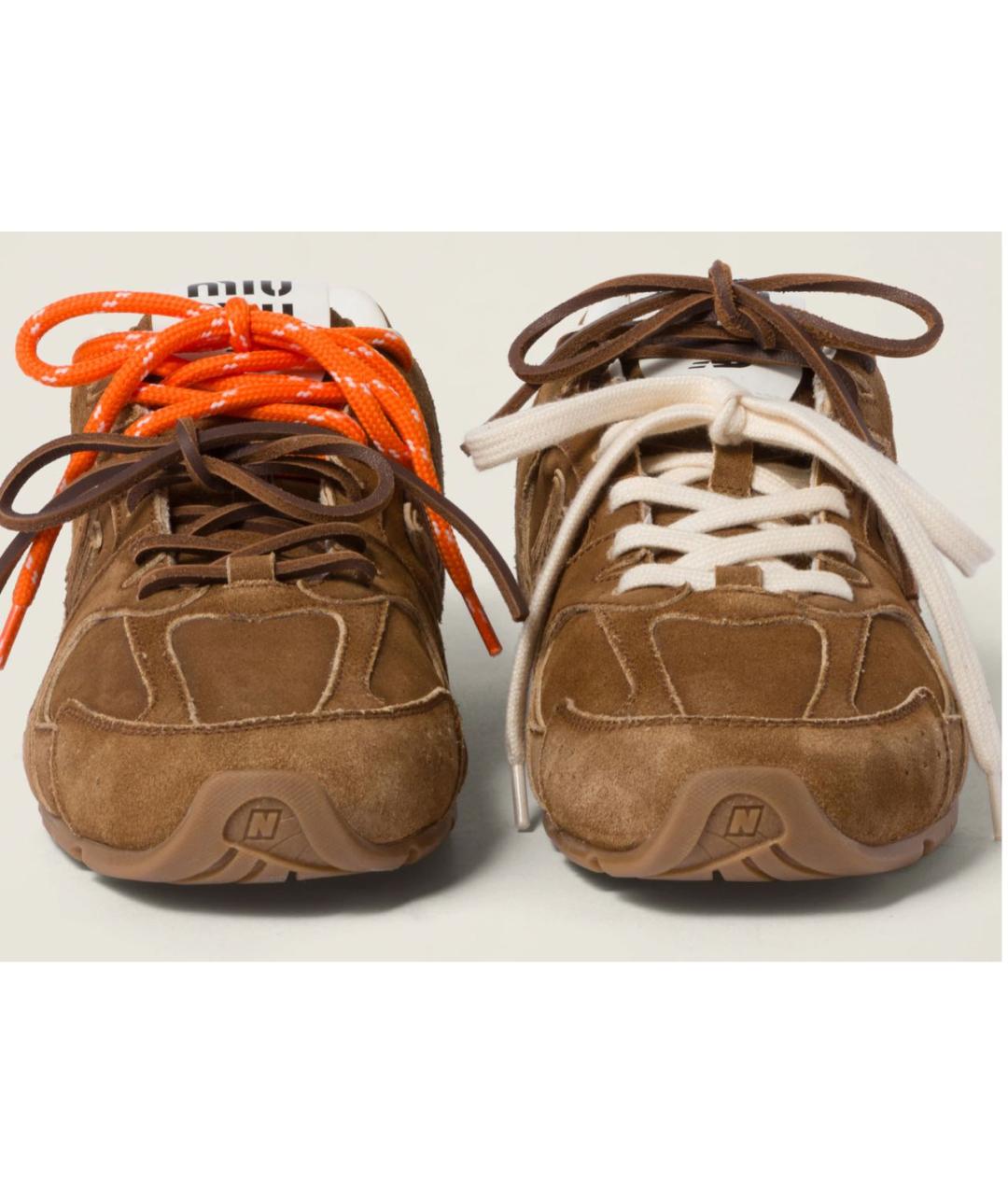 NEW BALANCE Коричневые замшевые кеды, фото 3