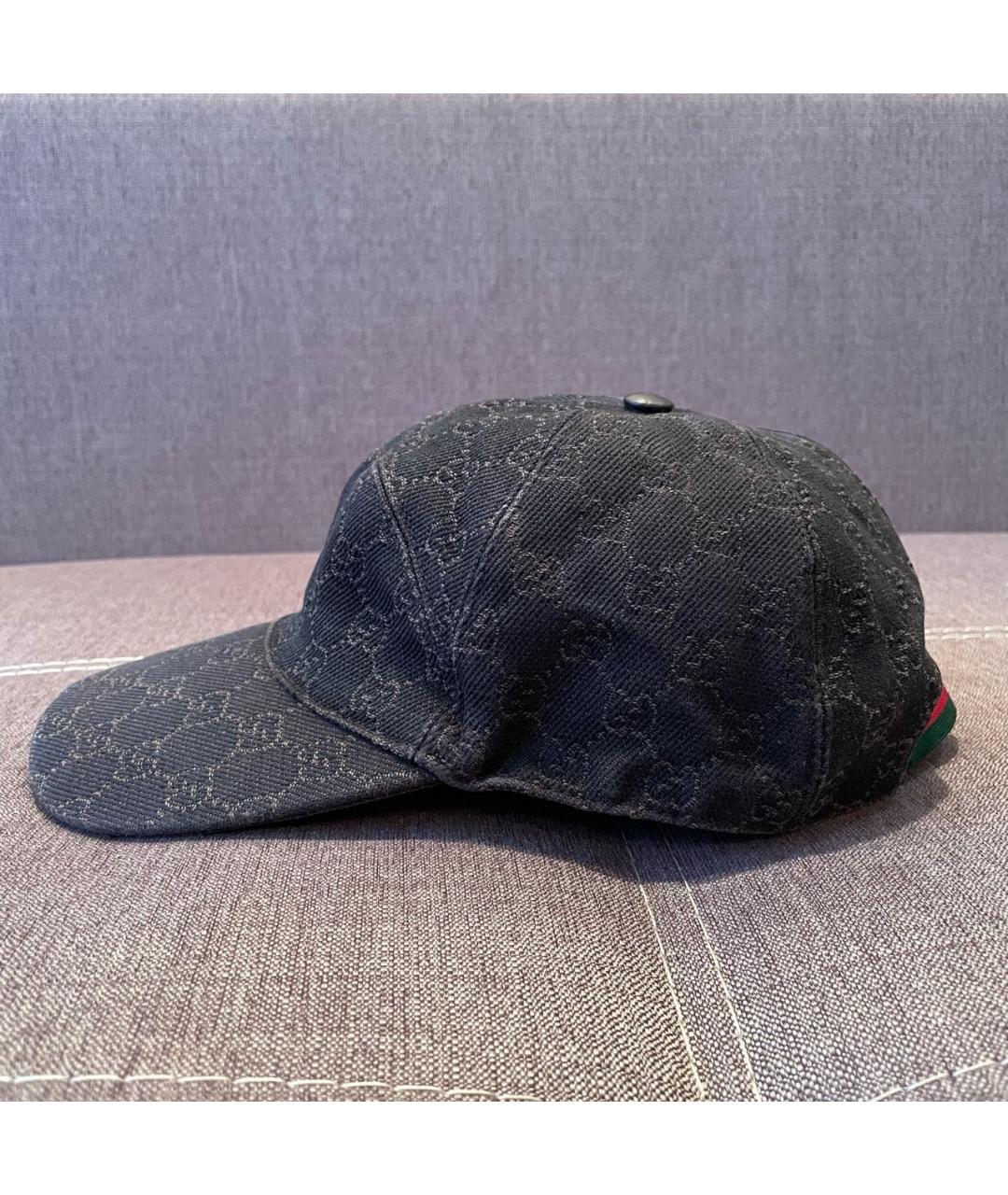 GUCCI Черная хлопковая кепка/бейсболка, фото 2