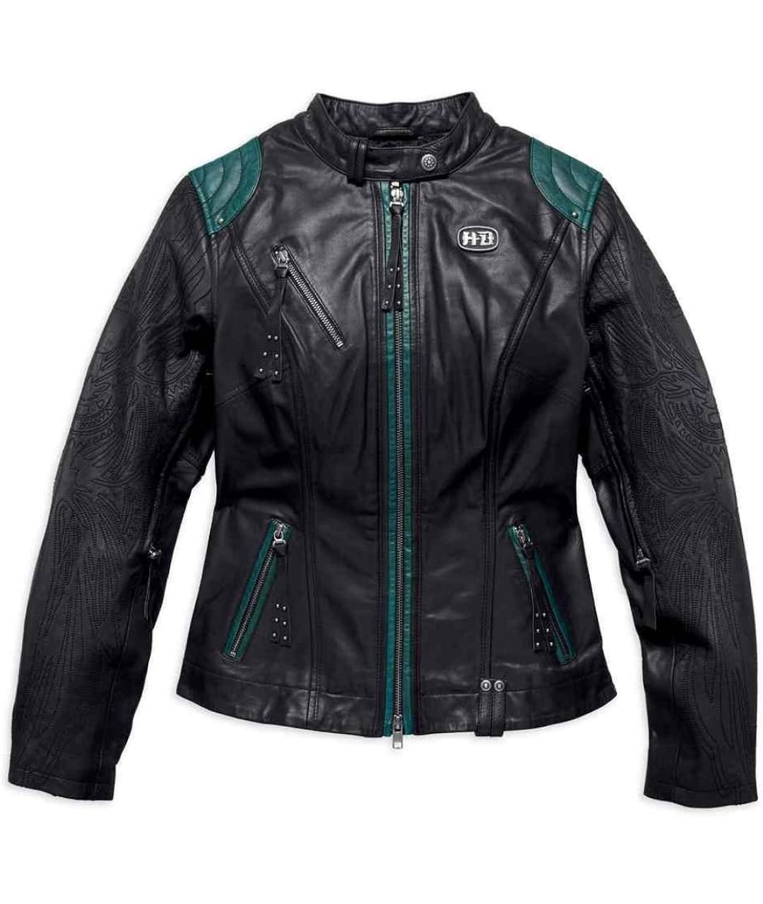 Harley Davidson Черная кожаная куртка, фото 10