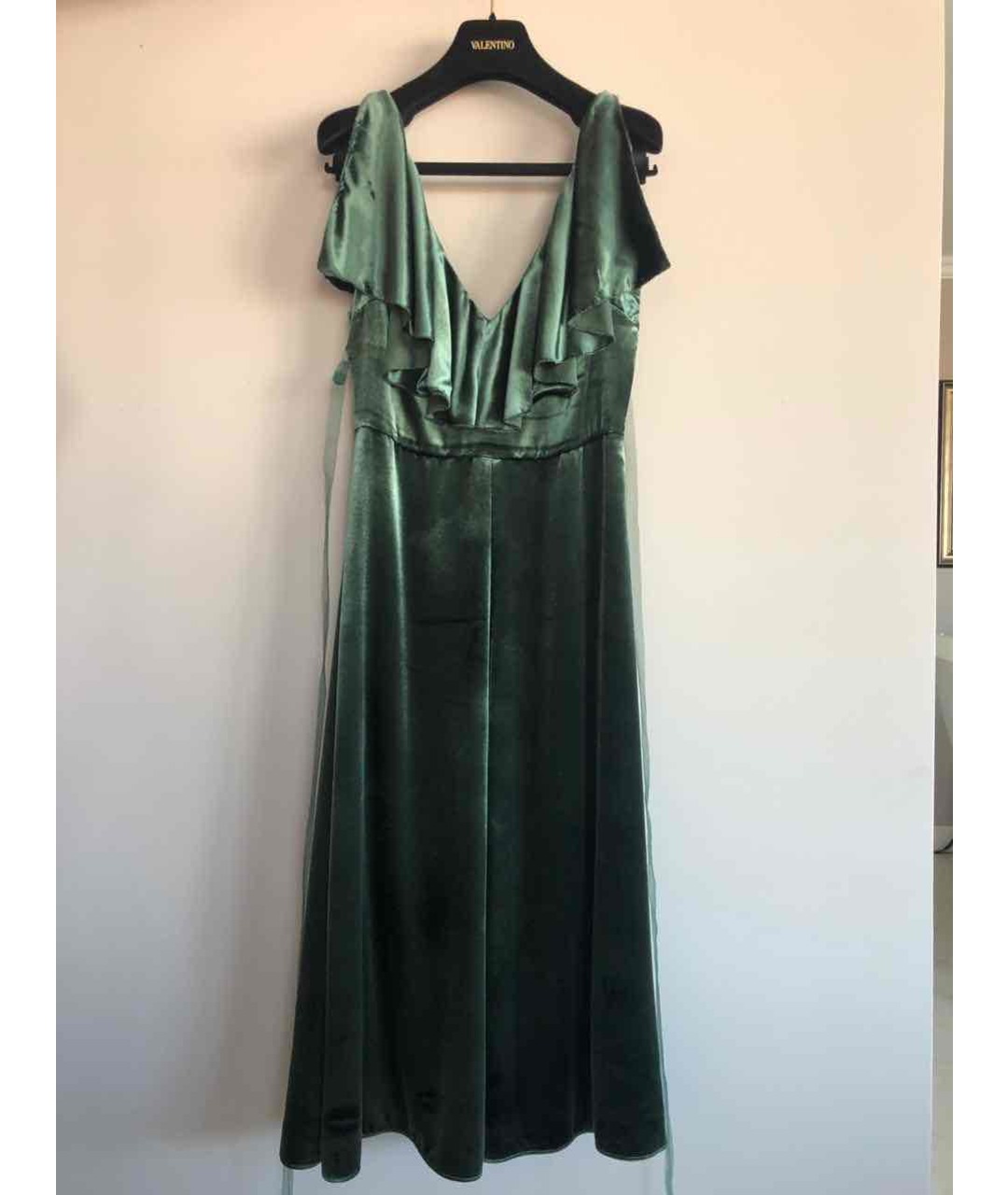 VALENTINO Зеленые вискозное коктейльное платье, фото 3
