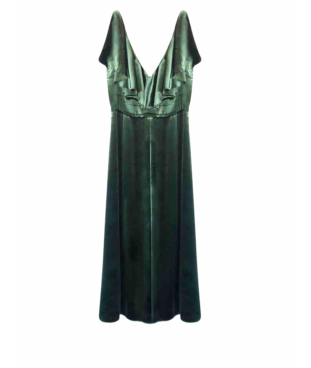 VALENTINO Зеленые вискозное коктейльное платье, фото 1