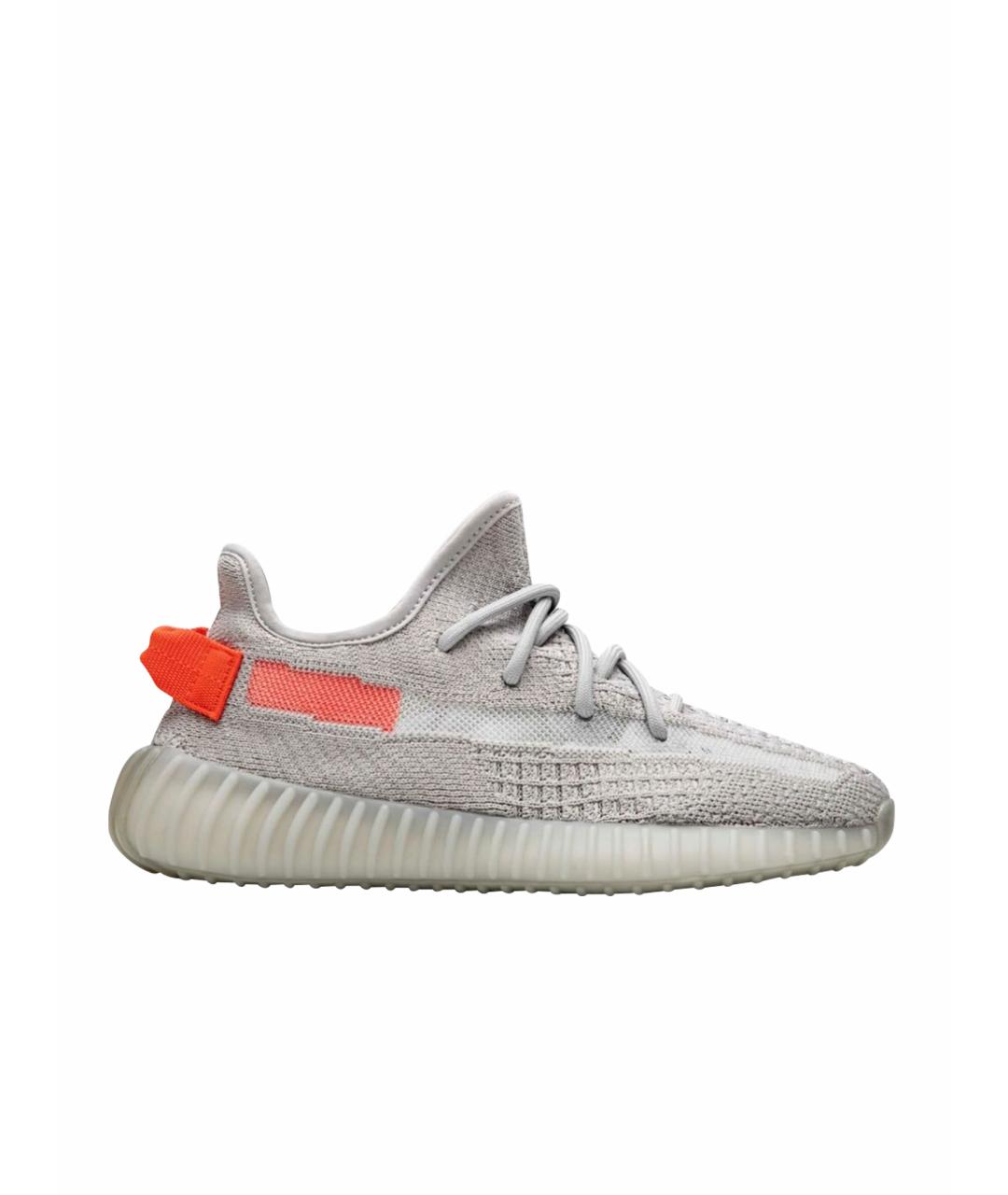 ADIDAS YEEZY Серые текстильные низкие кроссовки / кеды, фото 1