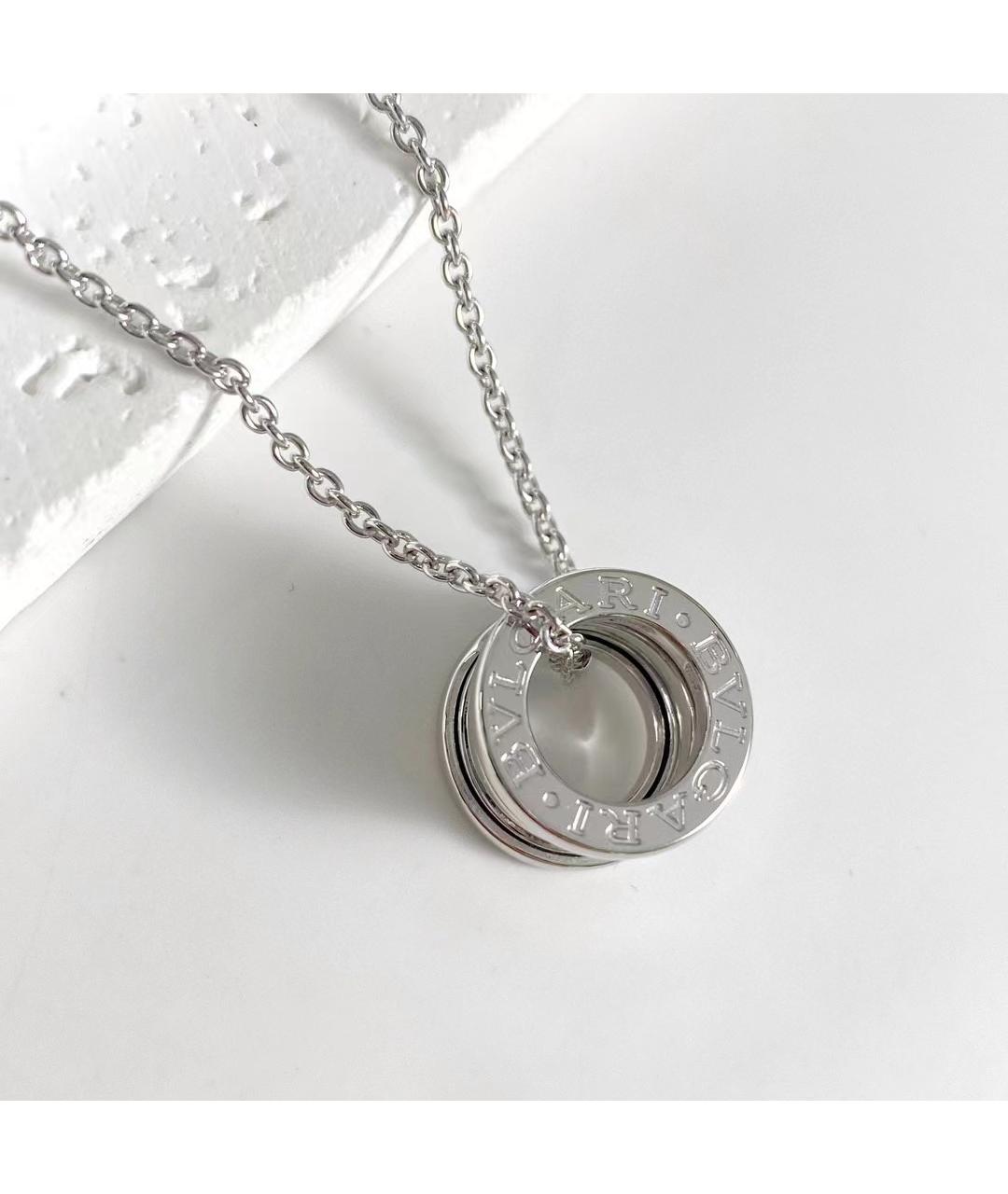 BVLGARI Серебряное колье из белого золота, фото 3