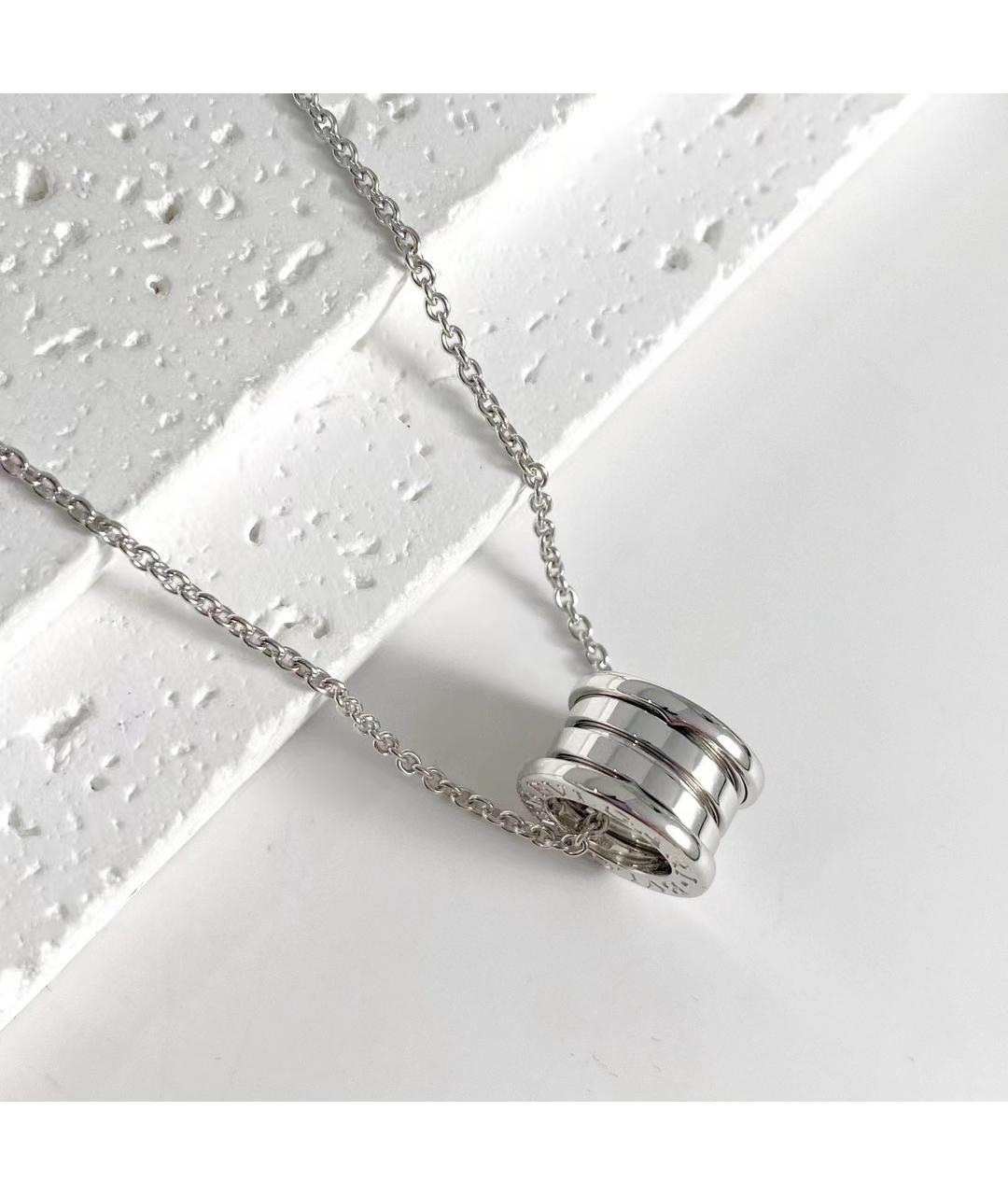 BVLGARI Серебряное колье из белого золота, фото 2