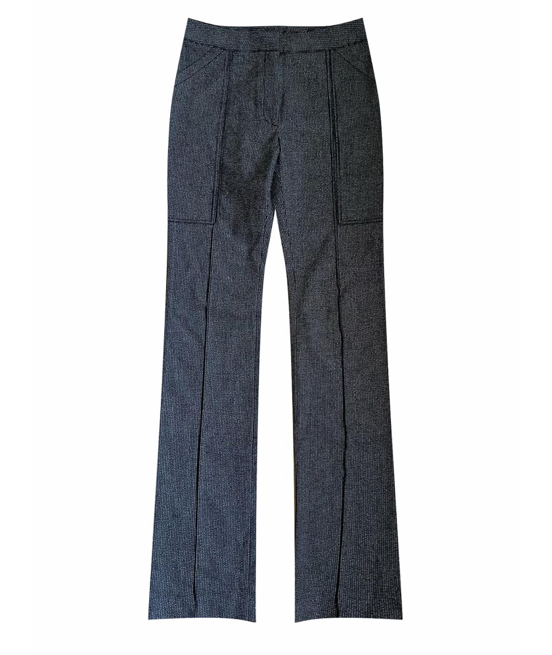 STELLA MCCARTNEY Серые шерстяные прямые брюки, фото 1