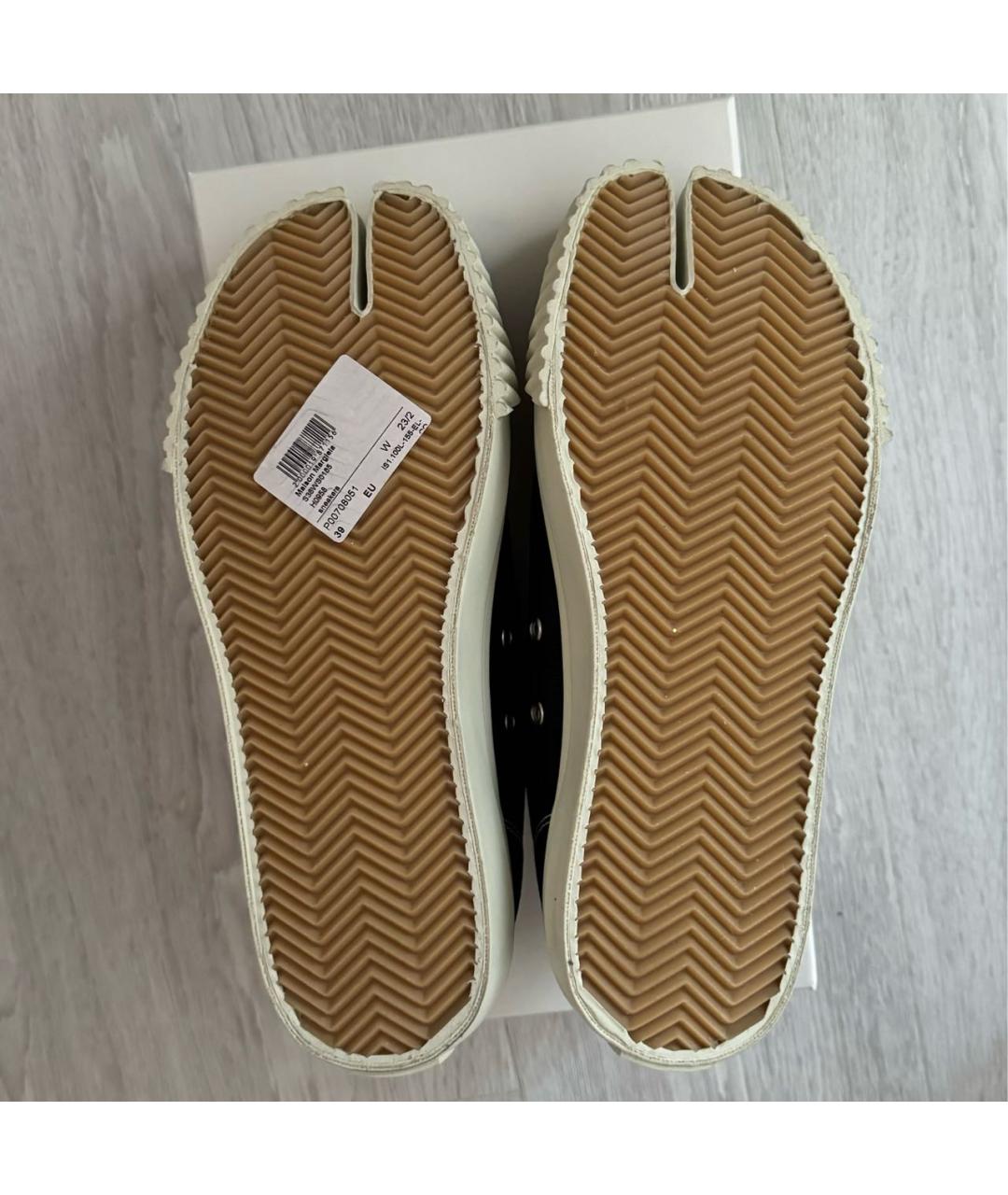 MAISON MARGIELA Черные текстильные кеды, фото 6