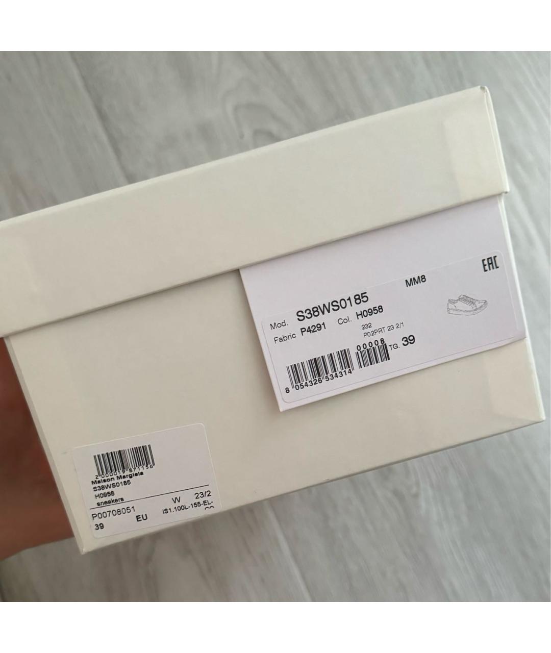 MAISON MARGIELA Черные текстильные кеды, фото 5