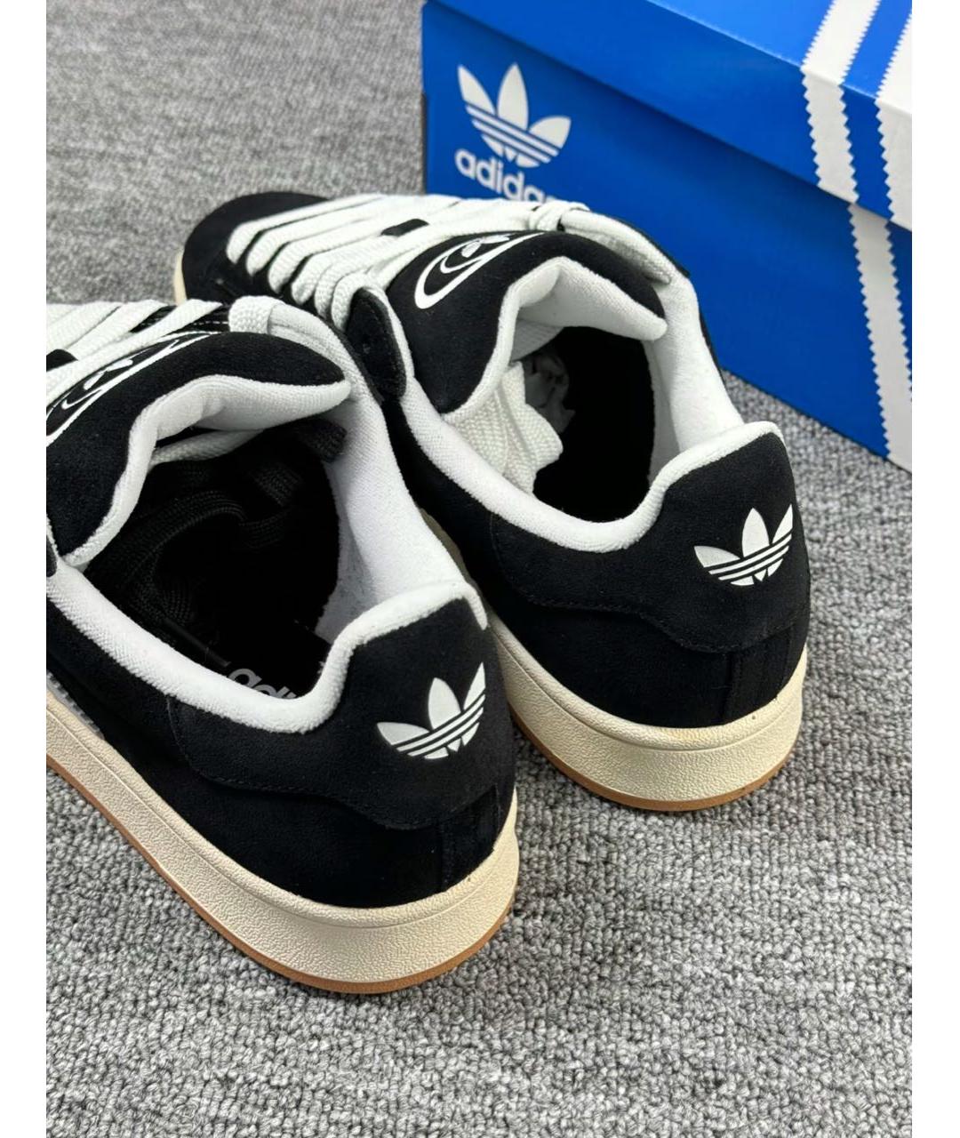 ADIDAS Черные замшевые низкие кроссовки / кеды, фото 6