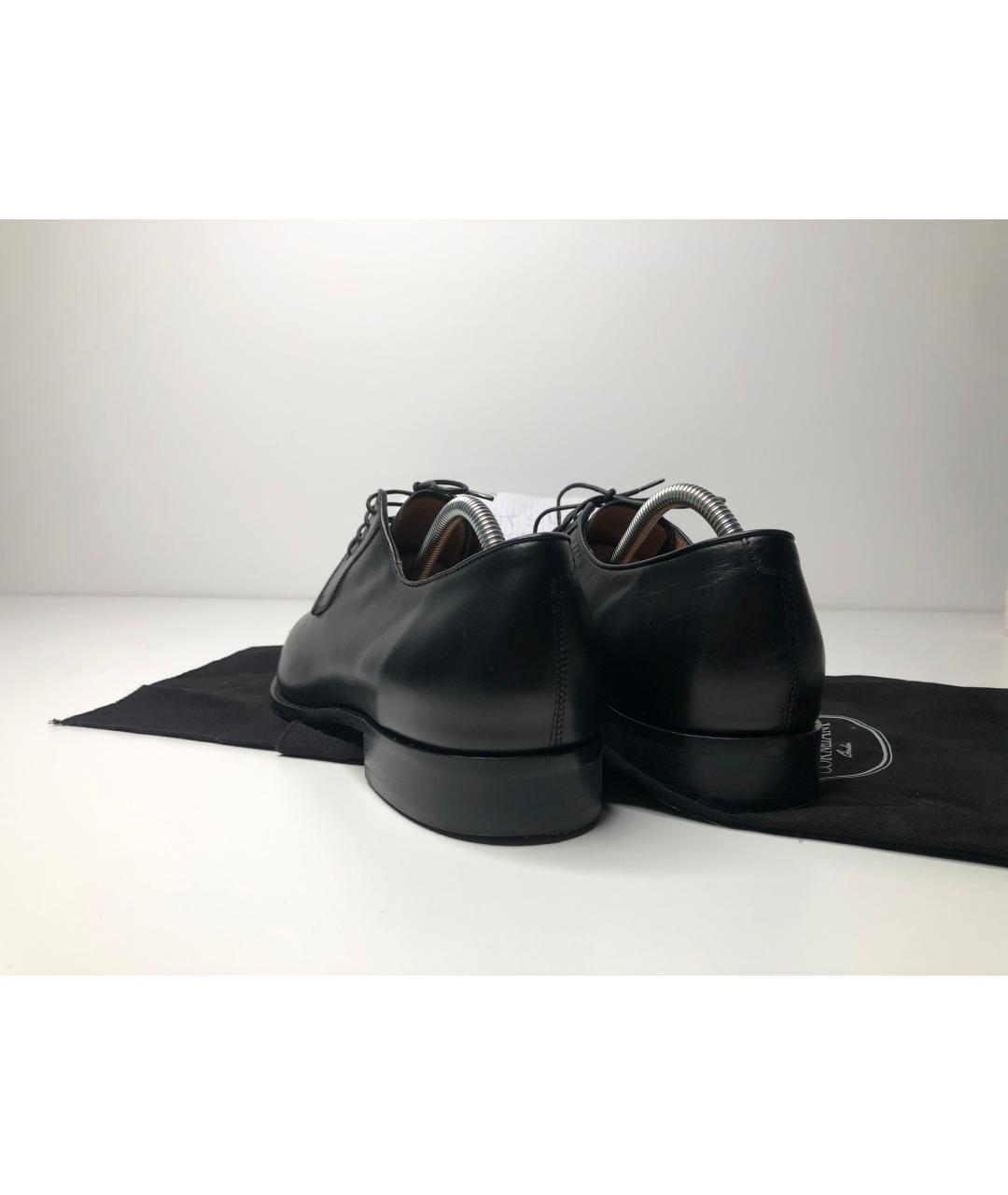 CORNELIANI Черные кожаные туфли, фото 2