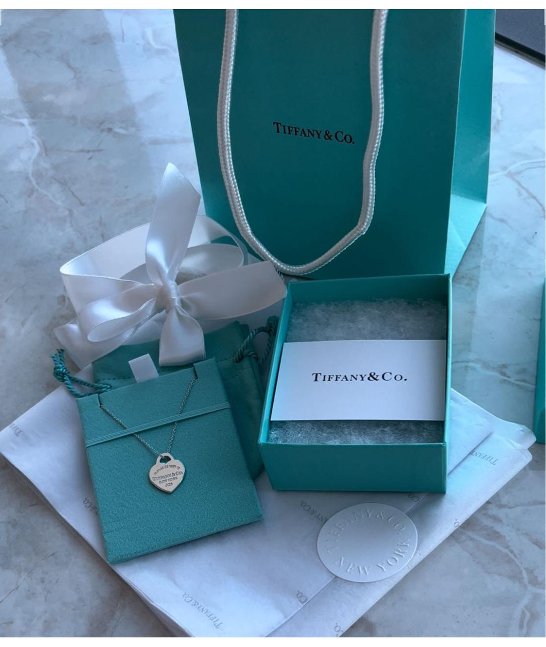 TIFFANY&CO Серебряная серебряная подвеска, фото 3