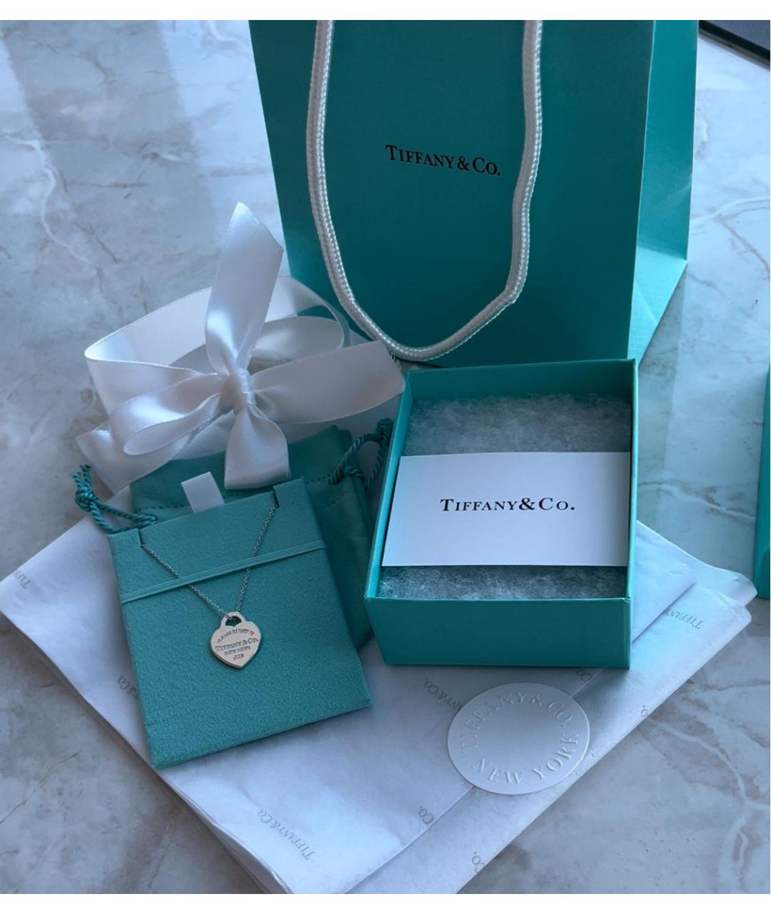 TIFFANY&CO Серебряная серебряная подвеска, фото 5