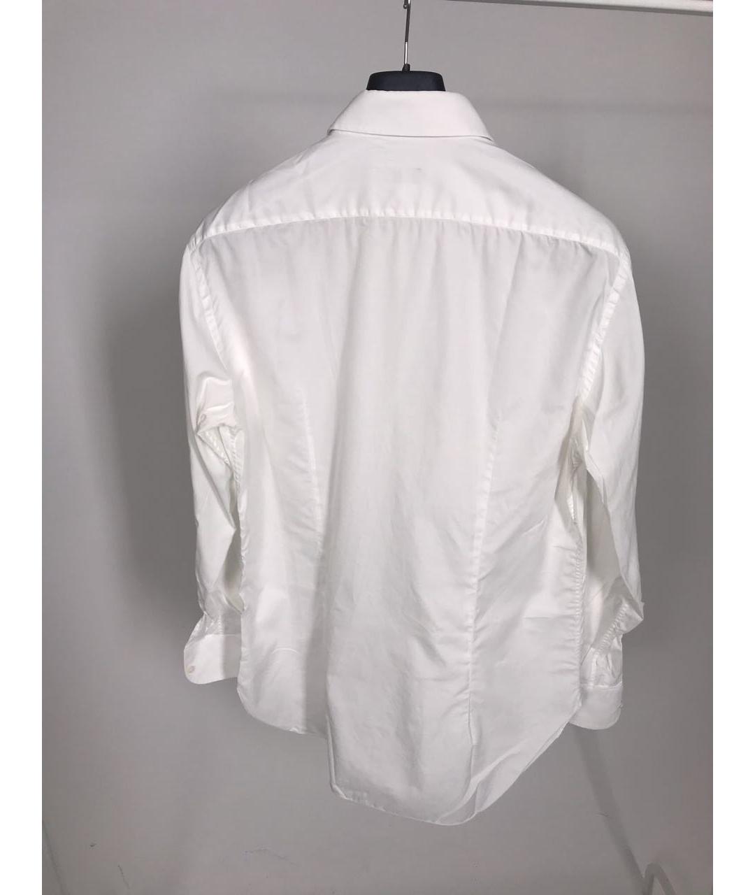 FERU Белая хлопковая классическая рубашка, фото 3
