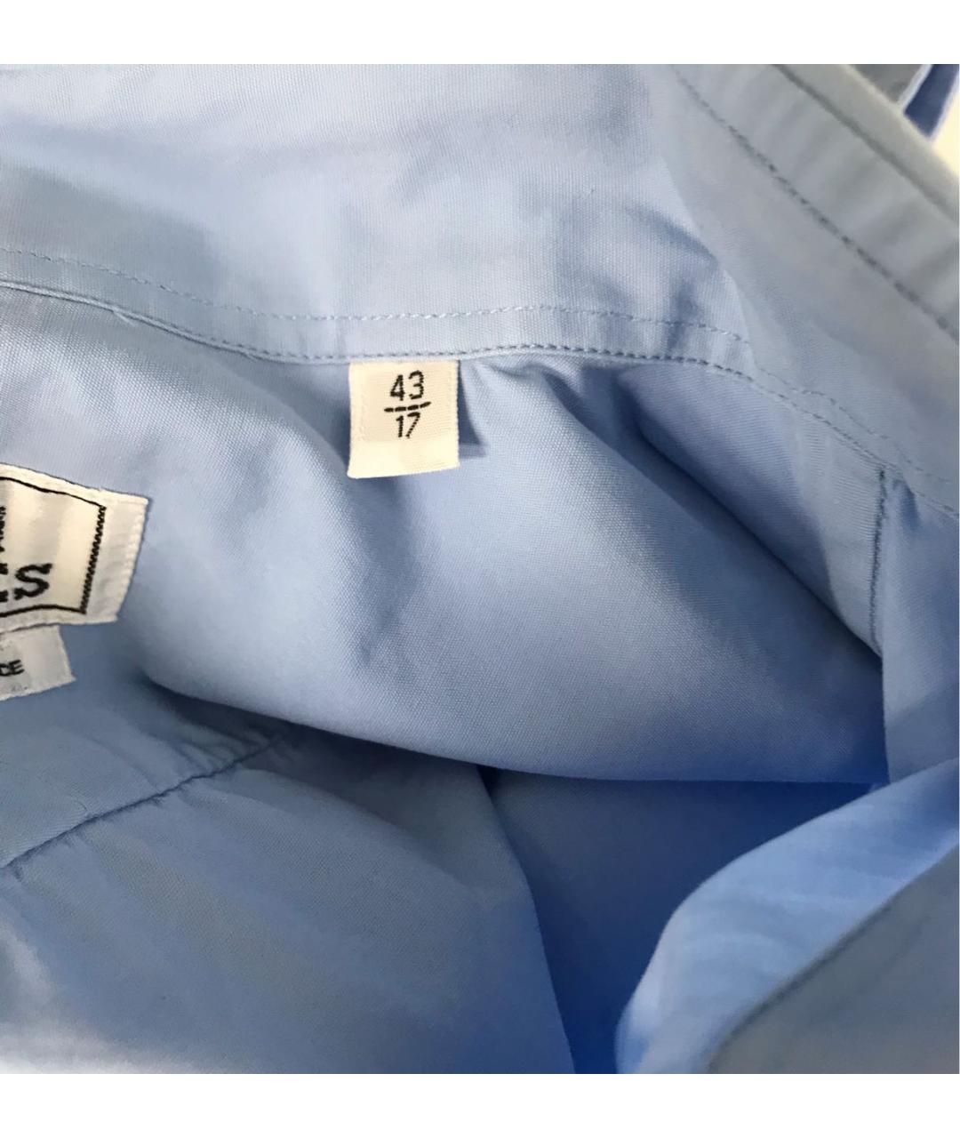 HERMES PRE-OWNED Голубая хлопковая классическая рубашка, фото 5