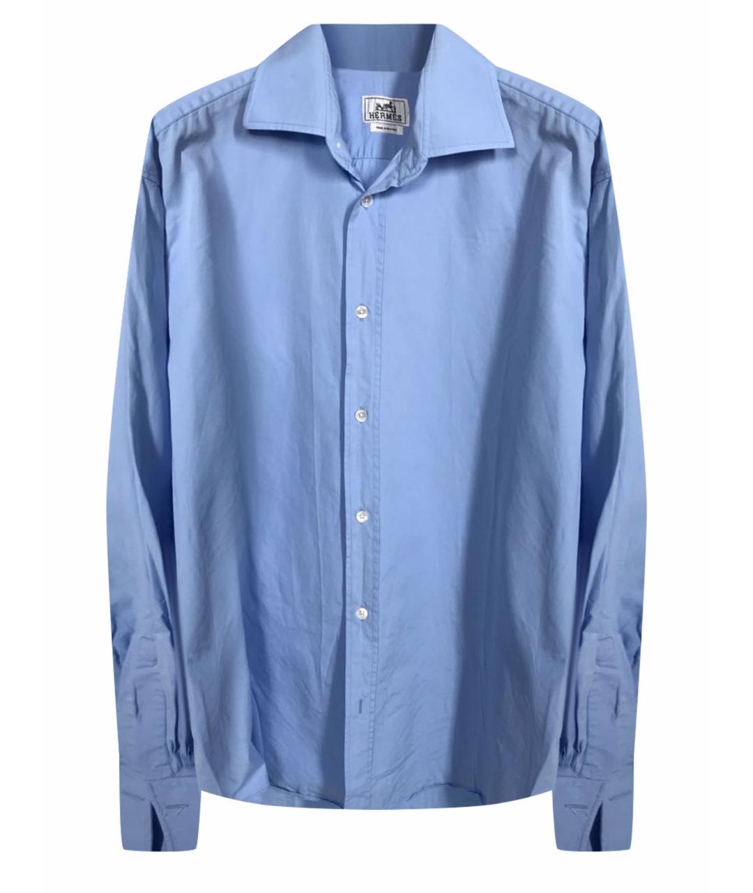 HERMES PRE-OWNED Голубая хлопковая классическая рубашка, фото 1