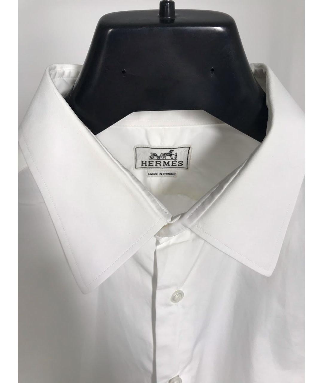 HERMES PRE-OWNED Белая хлопковая классическая рубашка, фото 2