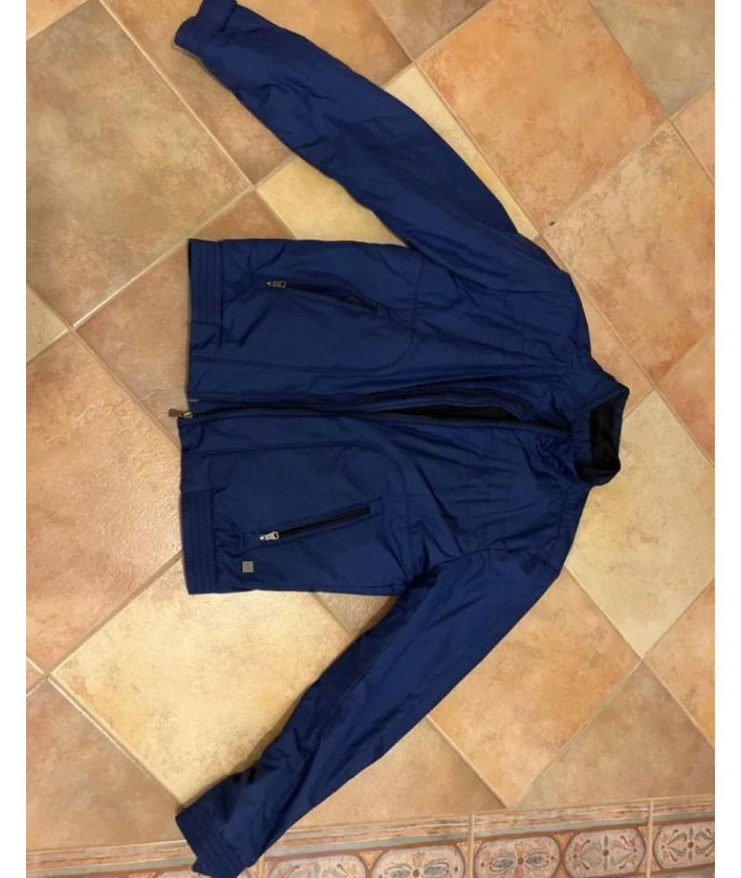 HUGO BOSS Темно-синяя синтетическая куртка, фото 7