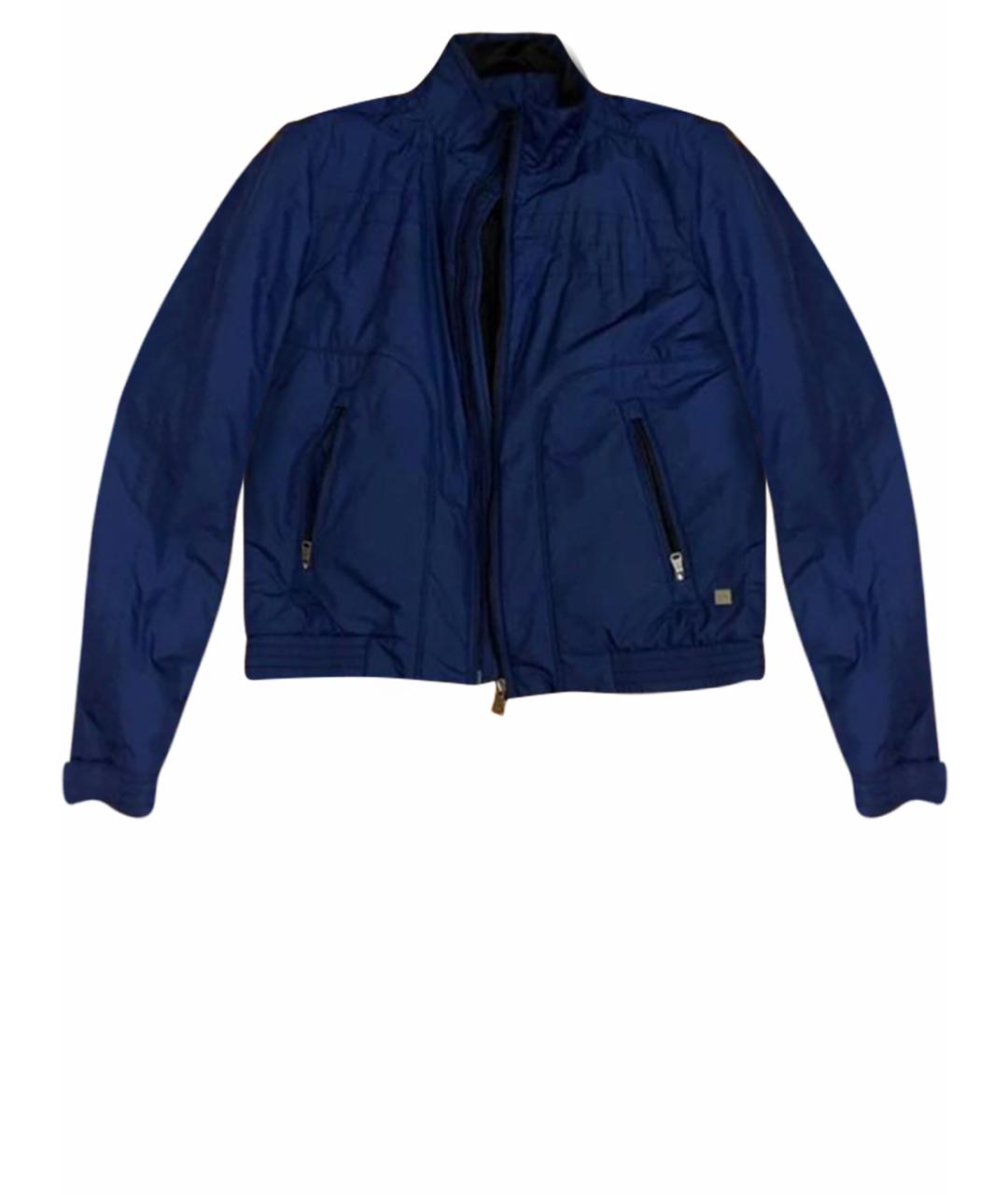 HUGO BOSS Темно-синяя синтетическая куртка, фото 1