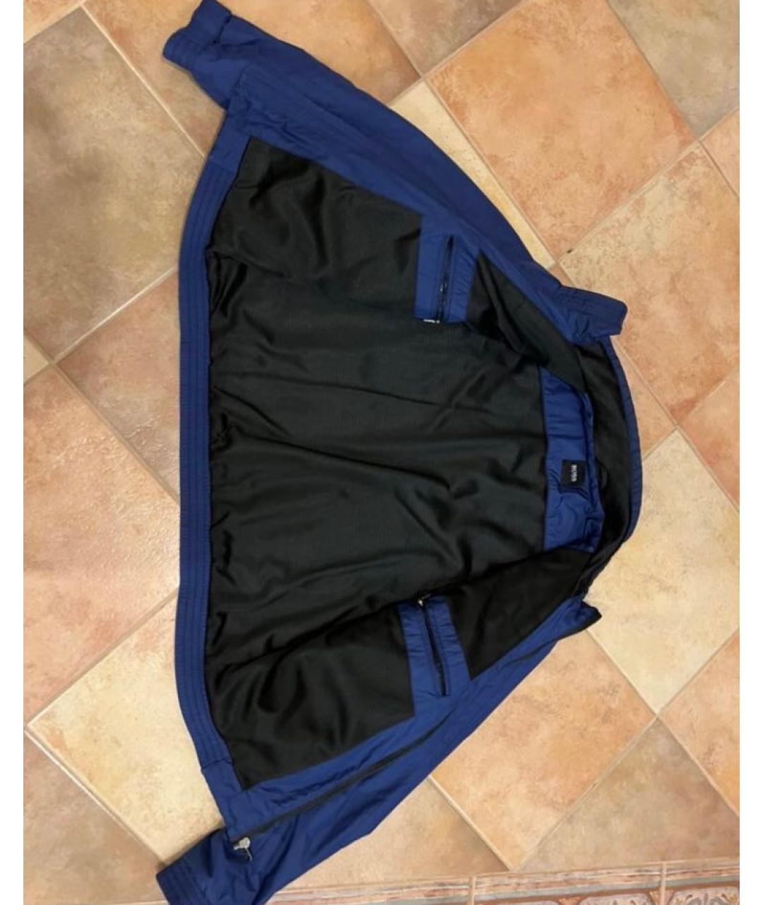 HUGO BOSS Темно-синяя синтетическая куртка, фото 3