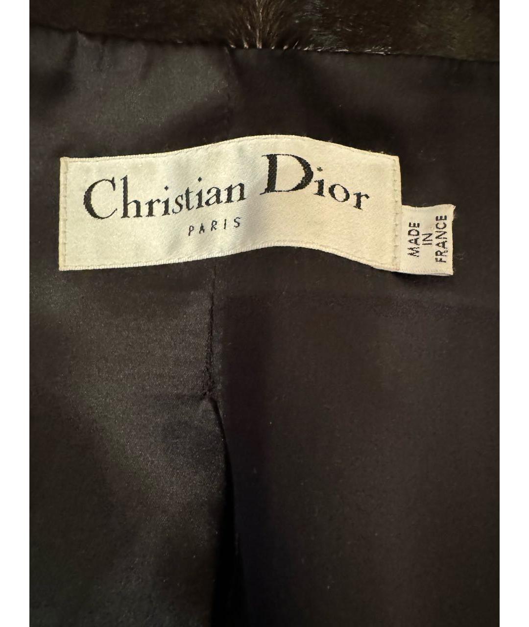 CHRISTIAN DIOR Коричневая меховая куртка, фото 3