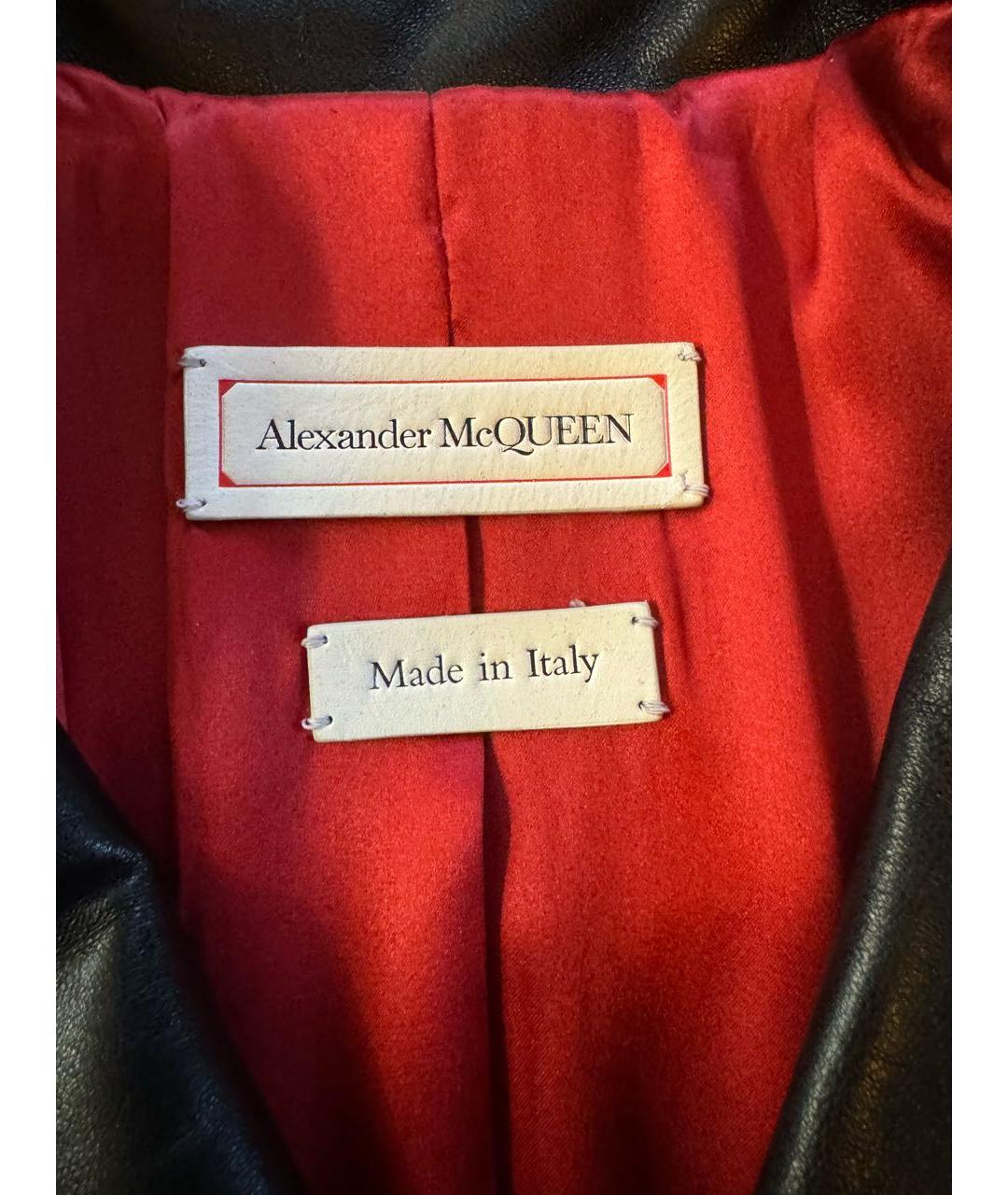ALEXANDER MCQUEEN Красная кожаная куртка, фото 3