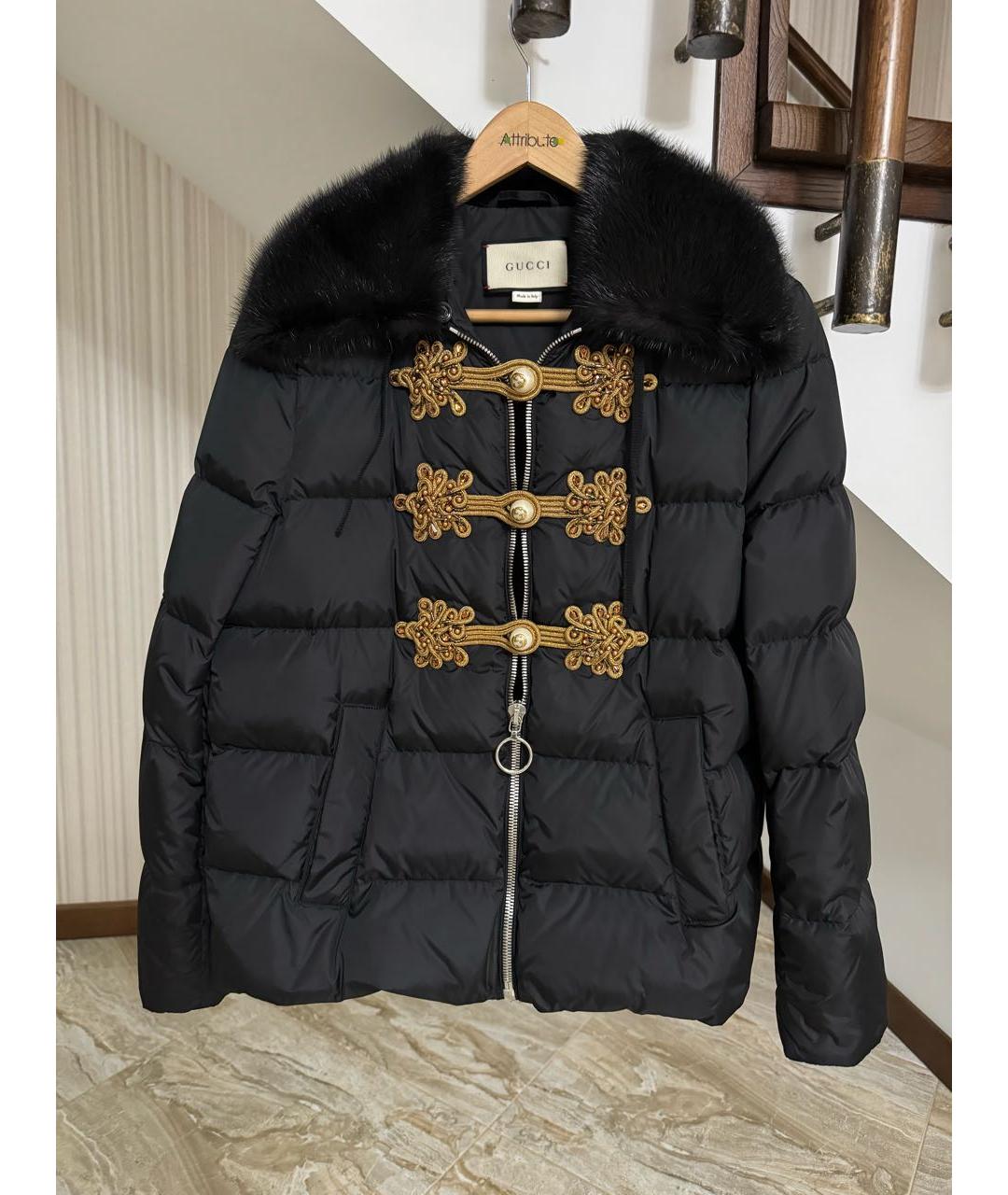 GUCCI Черный пуховик, фото 6