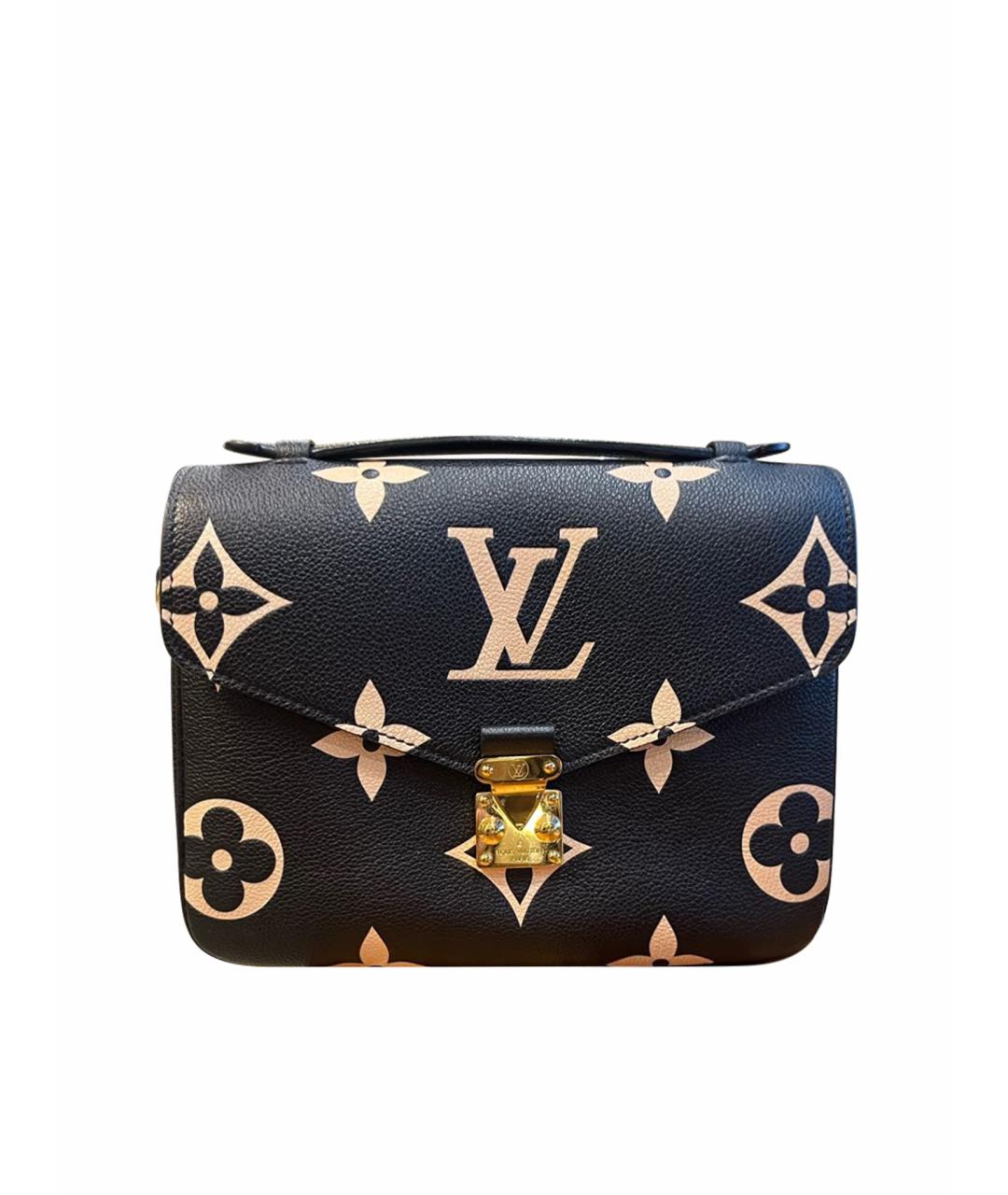 LOUIS VUITTON Черная кожаная сумка через плечо, фото 1