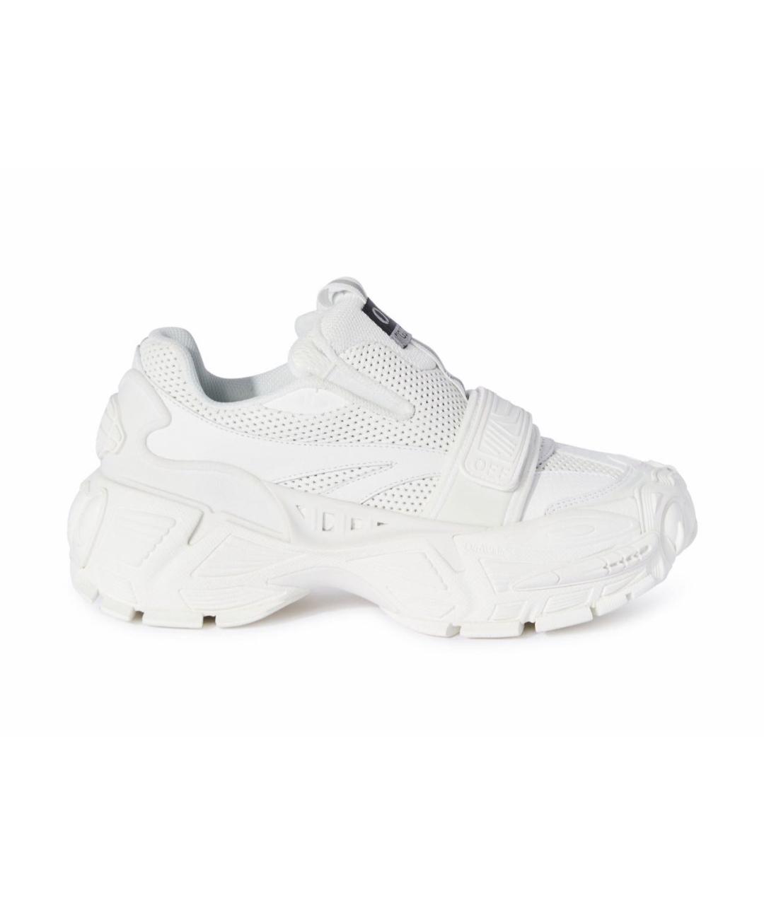 OFF-WHITE Белые кожаные кроссовки, фото 1