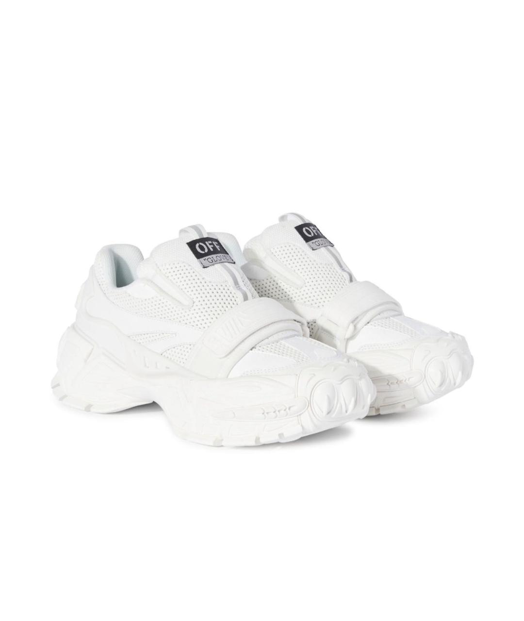 OFF-WHITE Белые кожаные кроссовки, фото 6