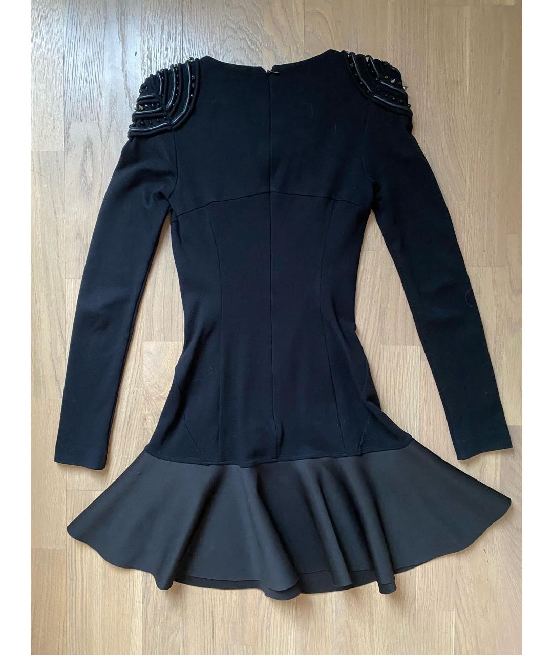 AMEN Черное вискозное коктейльное платье, фото 3