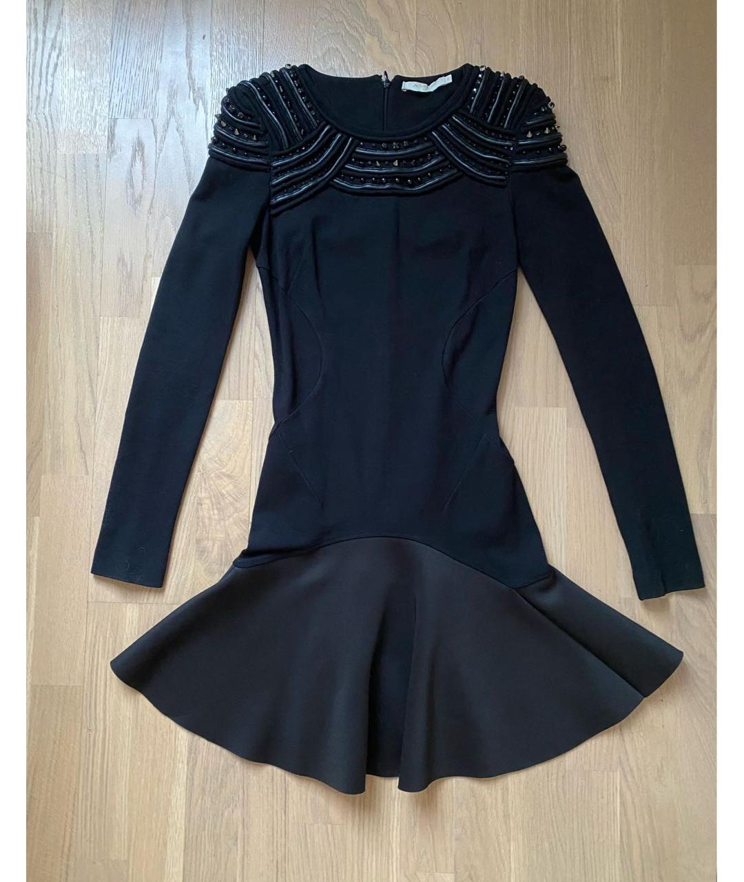 AMEN Черное вискозное коктейльное платье, фото 6