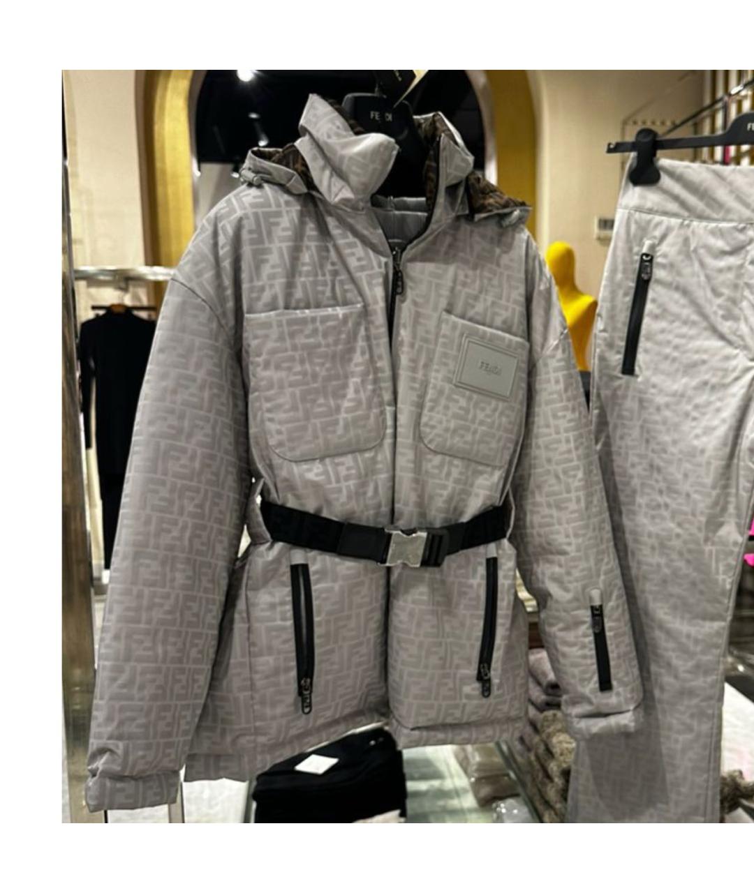 FENDI Серая куртка, фото 2