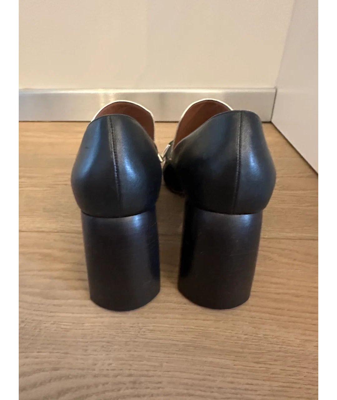 SPORTMAX Черные кожаные туфли, фото 4