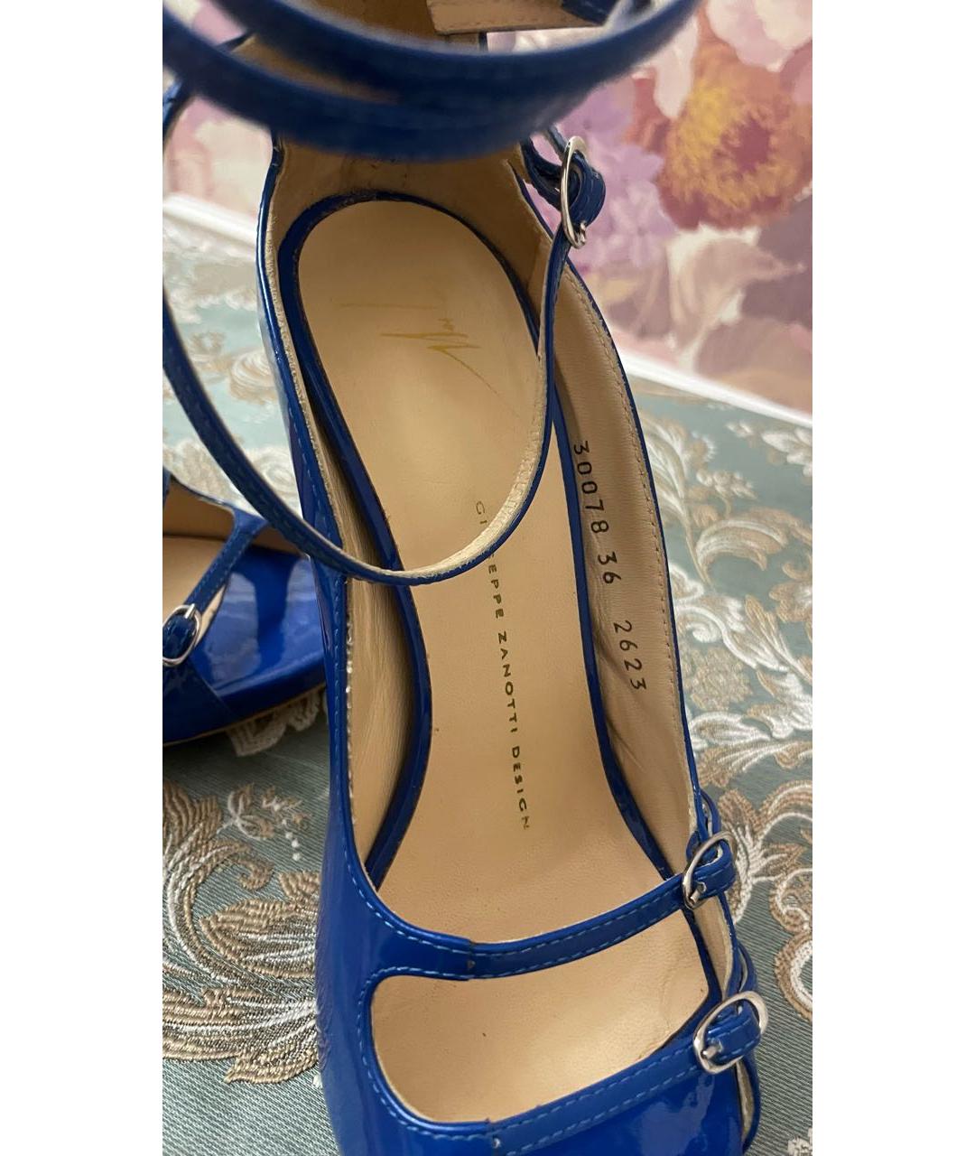 GIUSEPPE ZANOTTI DESIGN Темно-синие туфли, фото 5