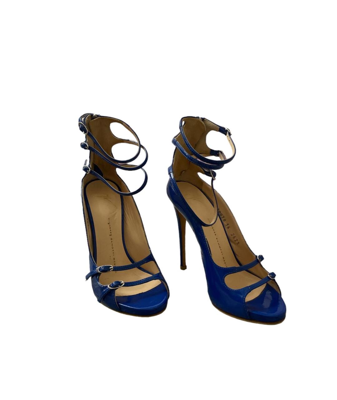 GIUSEPPE ZANOTTI DESIGN Темно-синие туфли, фото 2