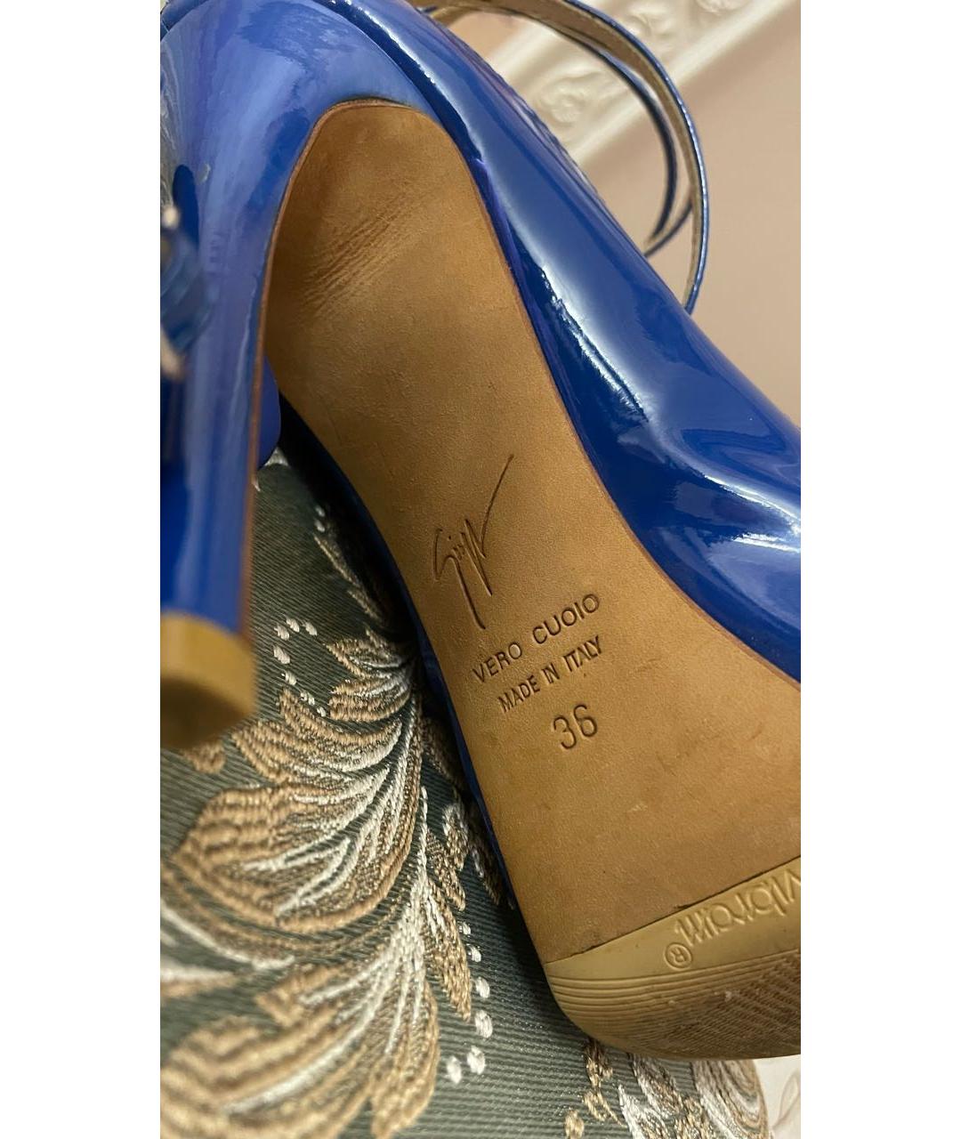 GIUSEPPE ZANOTTI DESIGN Темно-синие туфли, фото 3