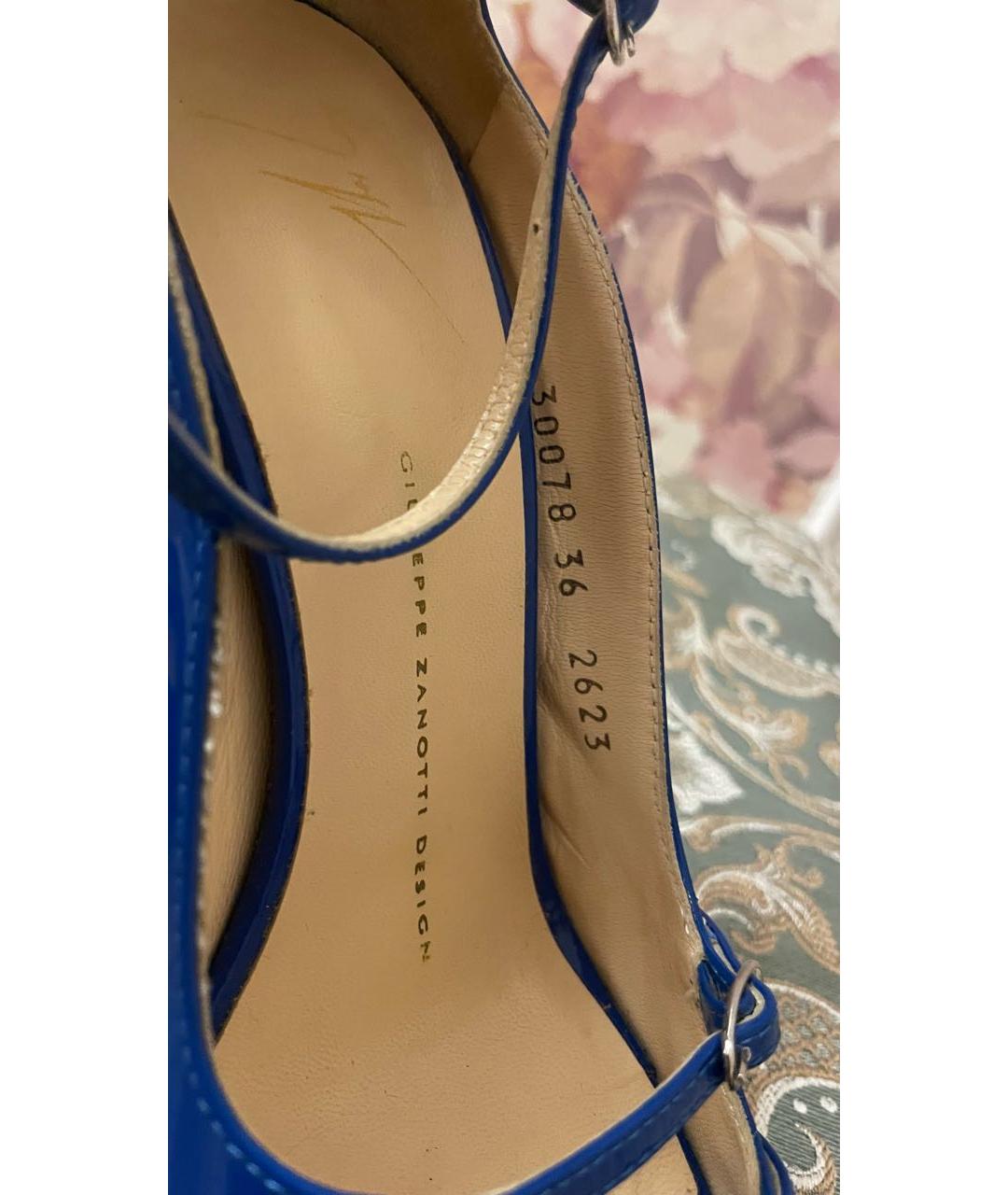 GIUSEPPE ZANOTTI DESIGN Темно-синие туфли, фото 4