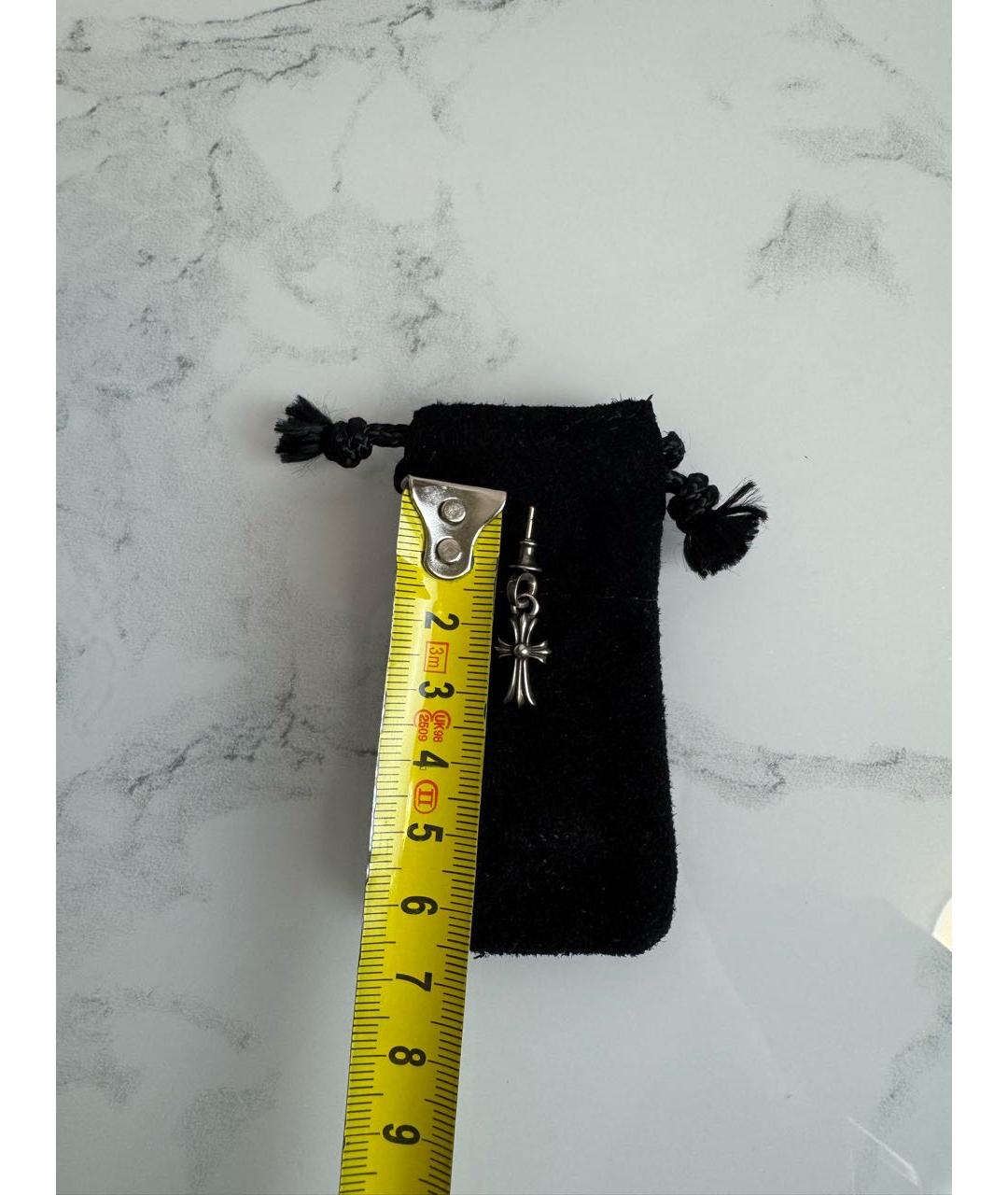 CHROME HEARTS Серебряные серебряные серьги, фото 5