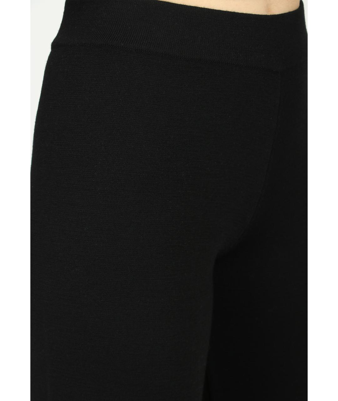 PESERICO Черные брюки широкие, фото 3