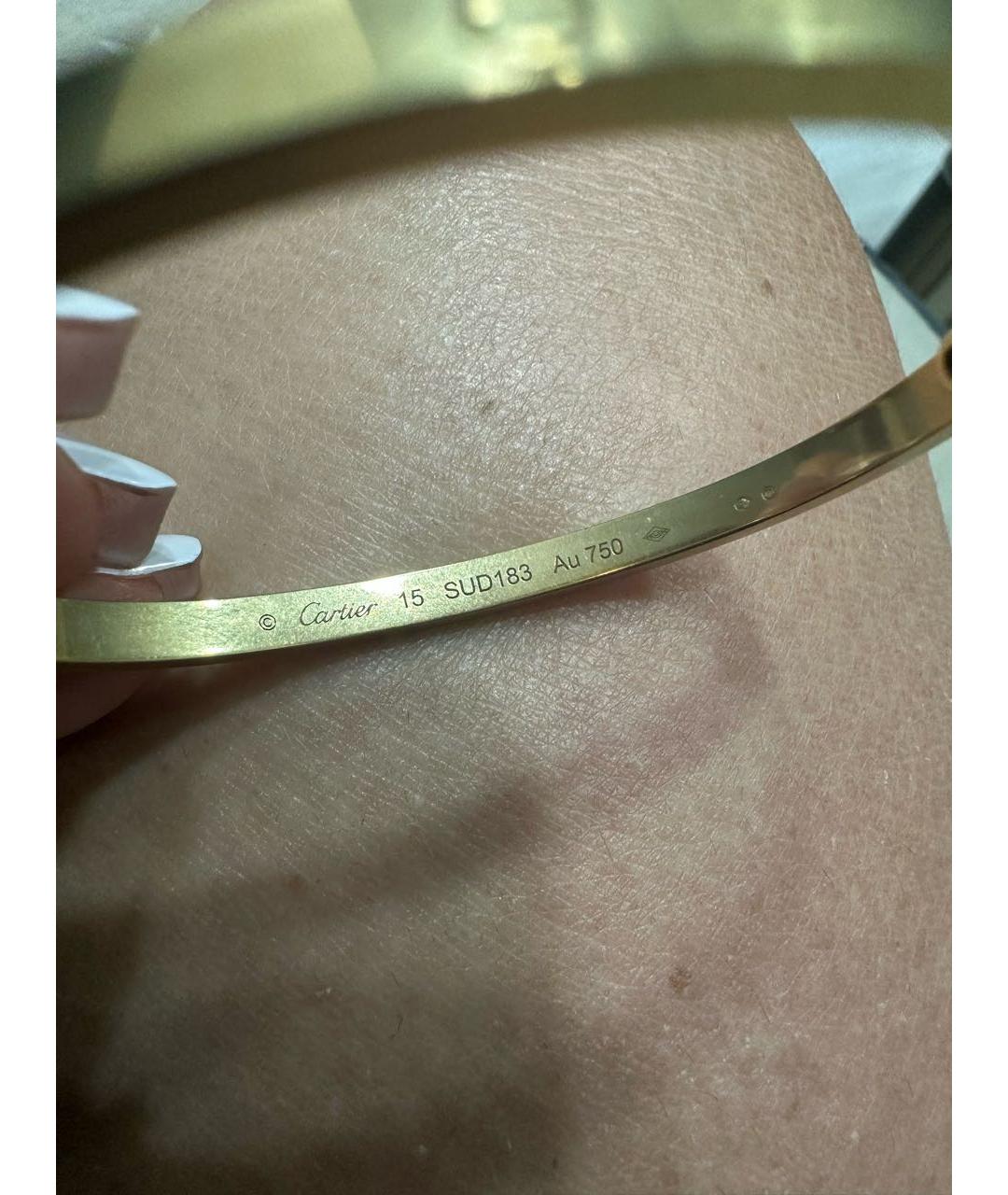 CARTIER Золотой браслет из желтого золота, фото 5