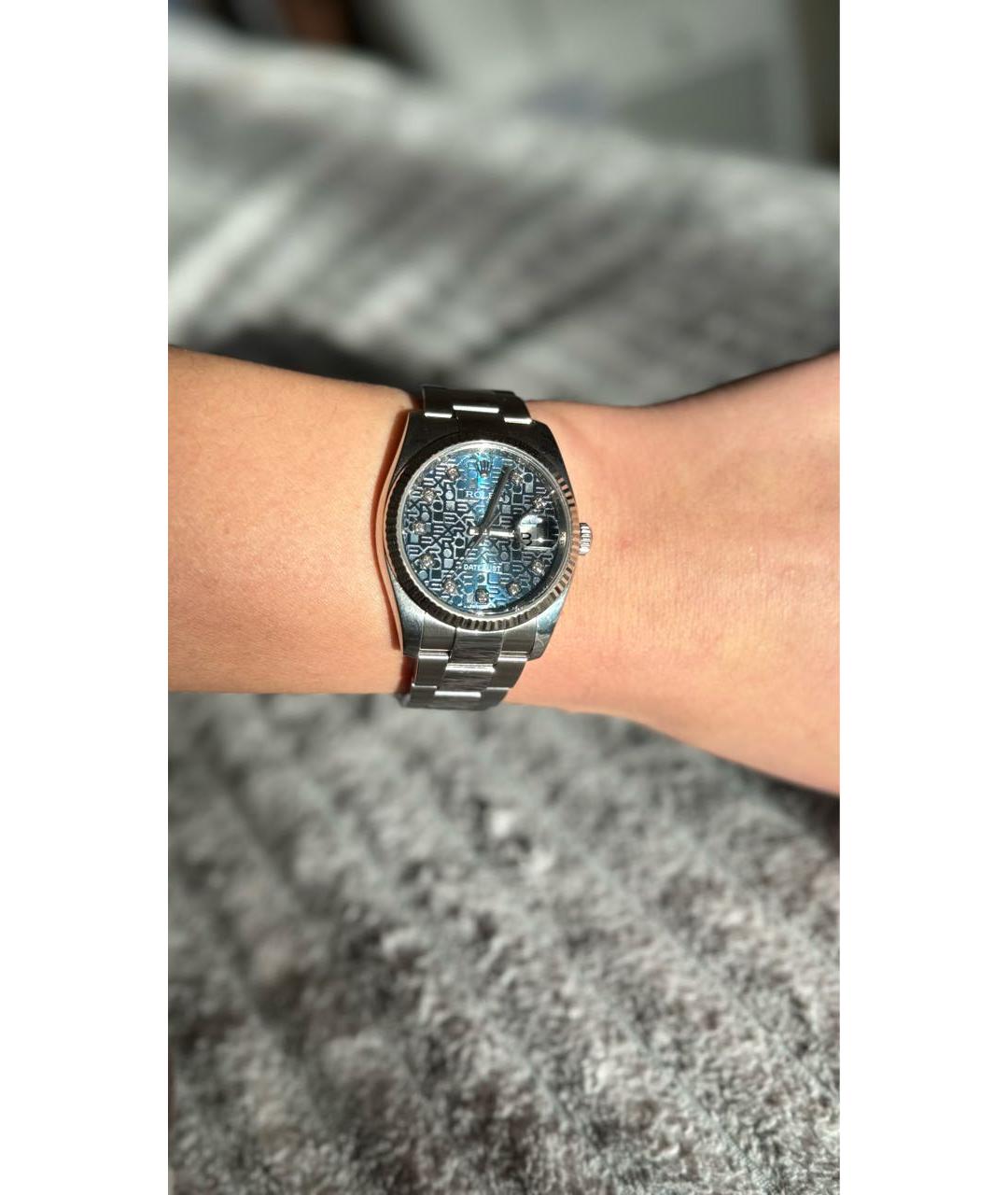 ROLEX Синие металлические часы, фото 2