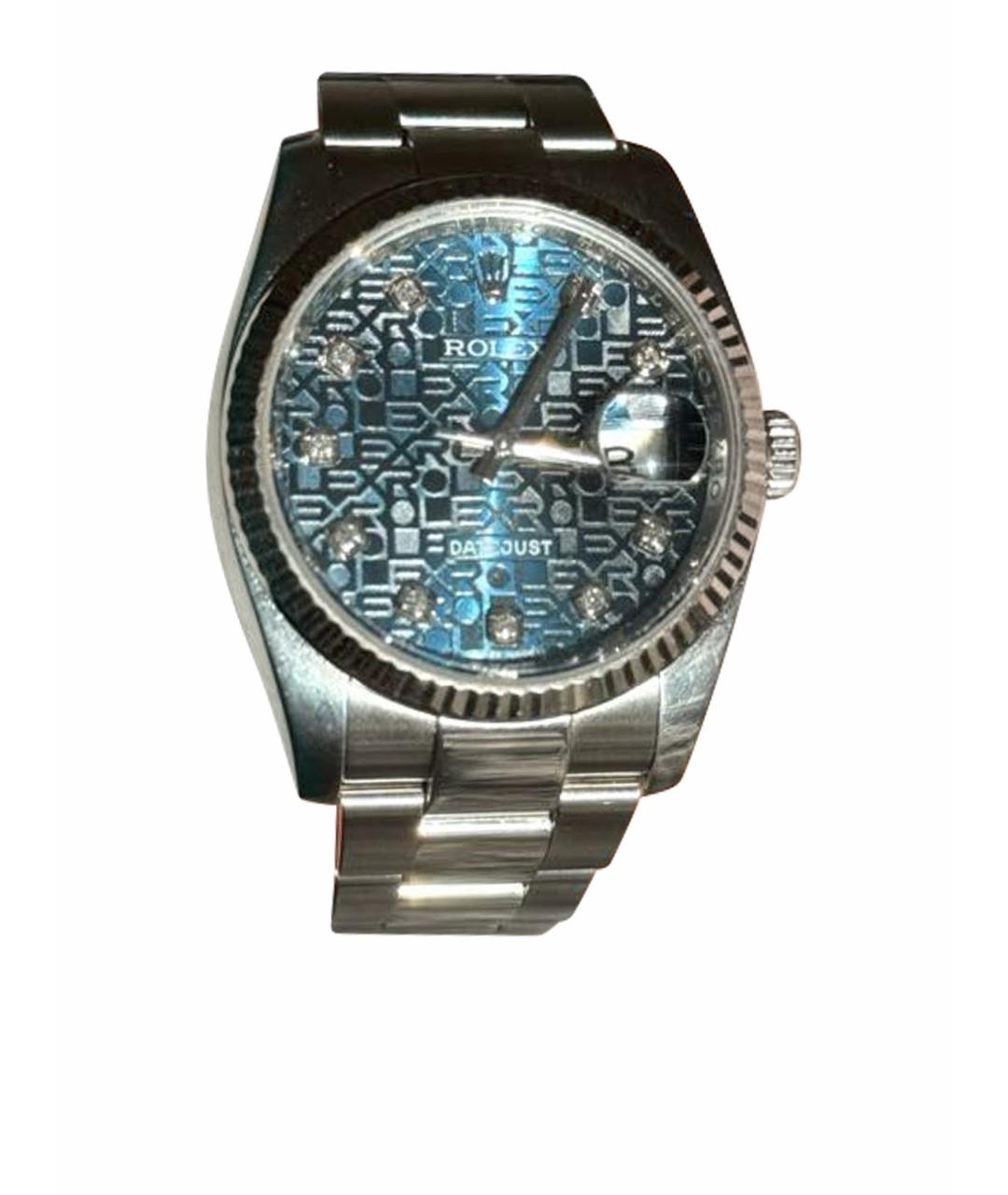 ROLEX Синие металлические часы, фото 3