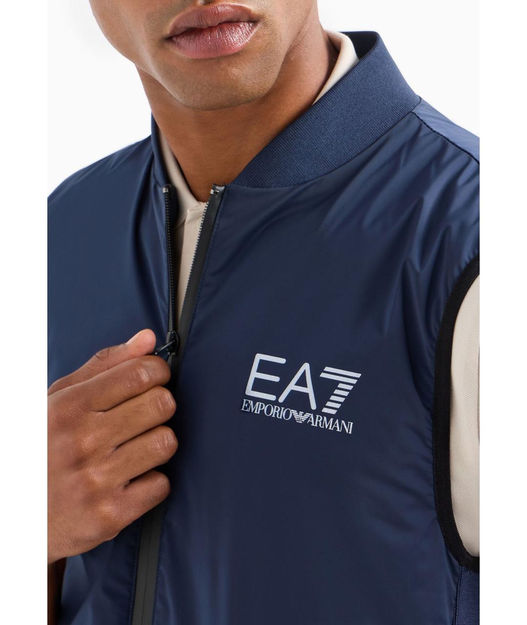 EA7 Синий жилет, фото 3